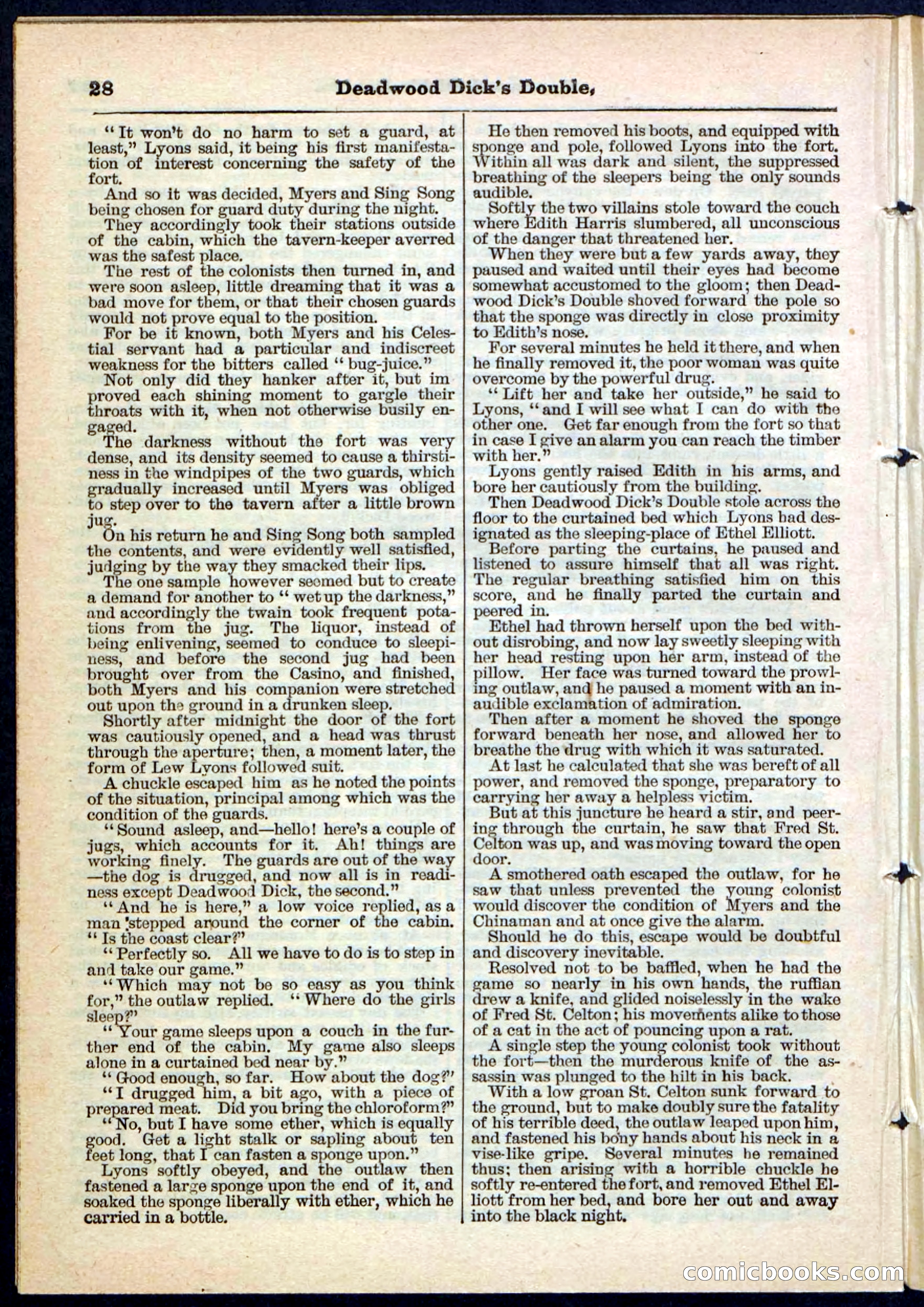 Beadle's Pocket Library No. 115 — page 28 of 32