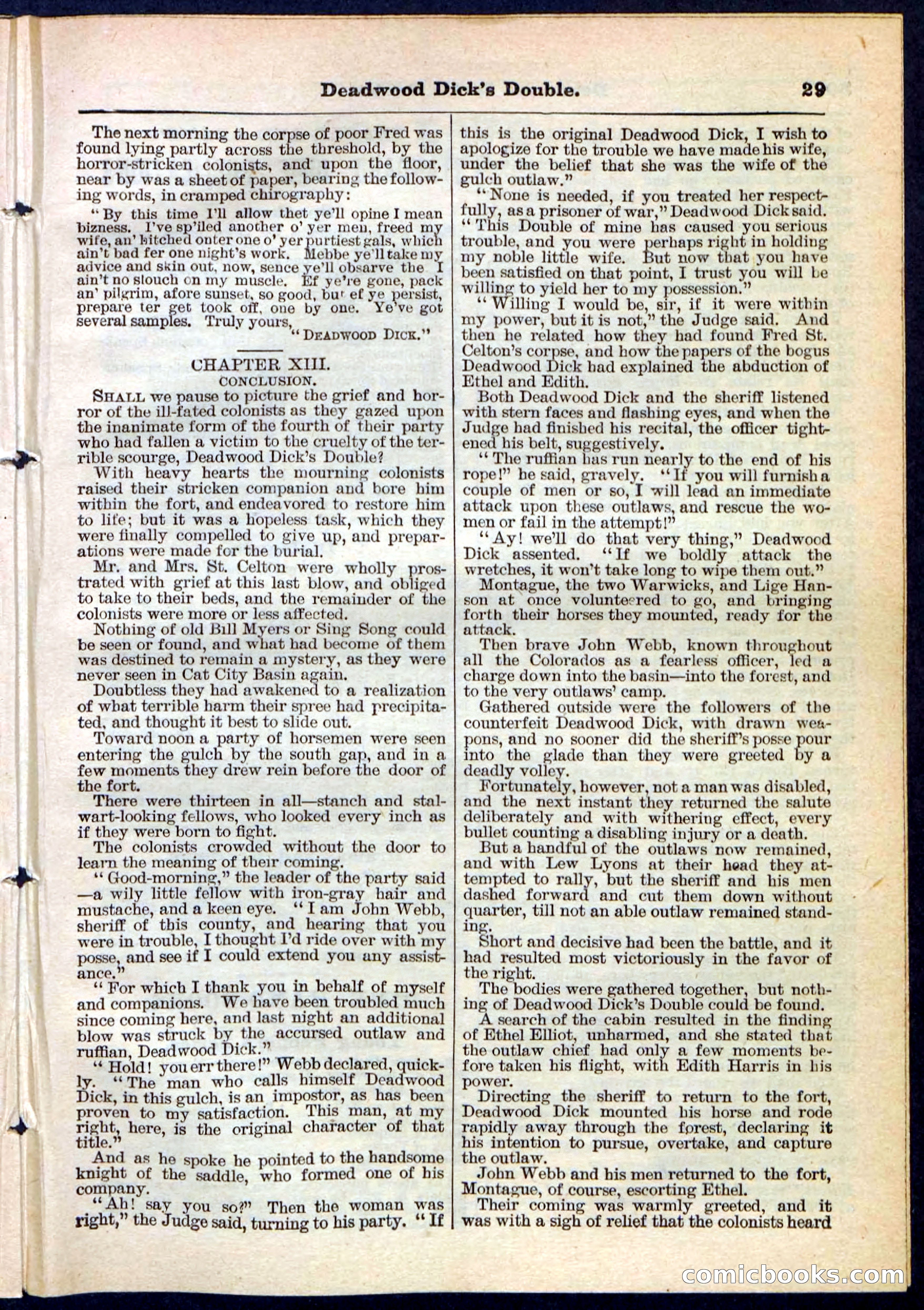 Beadle's Pocket Library No. 115 — page 29 of 32