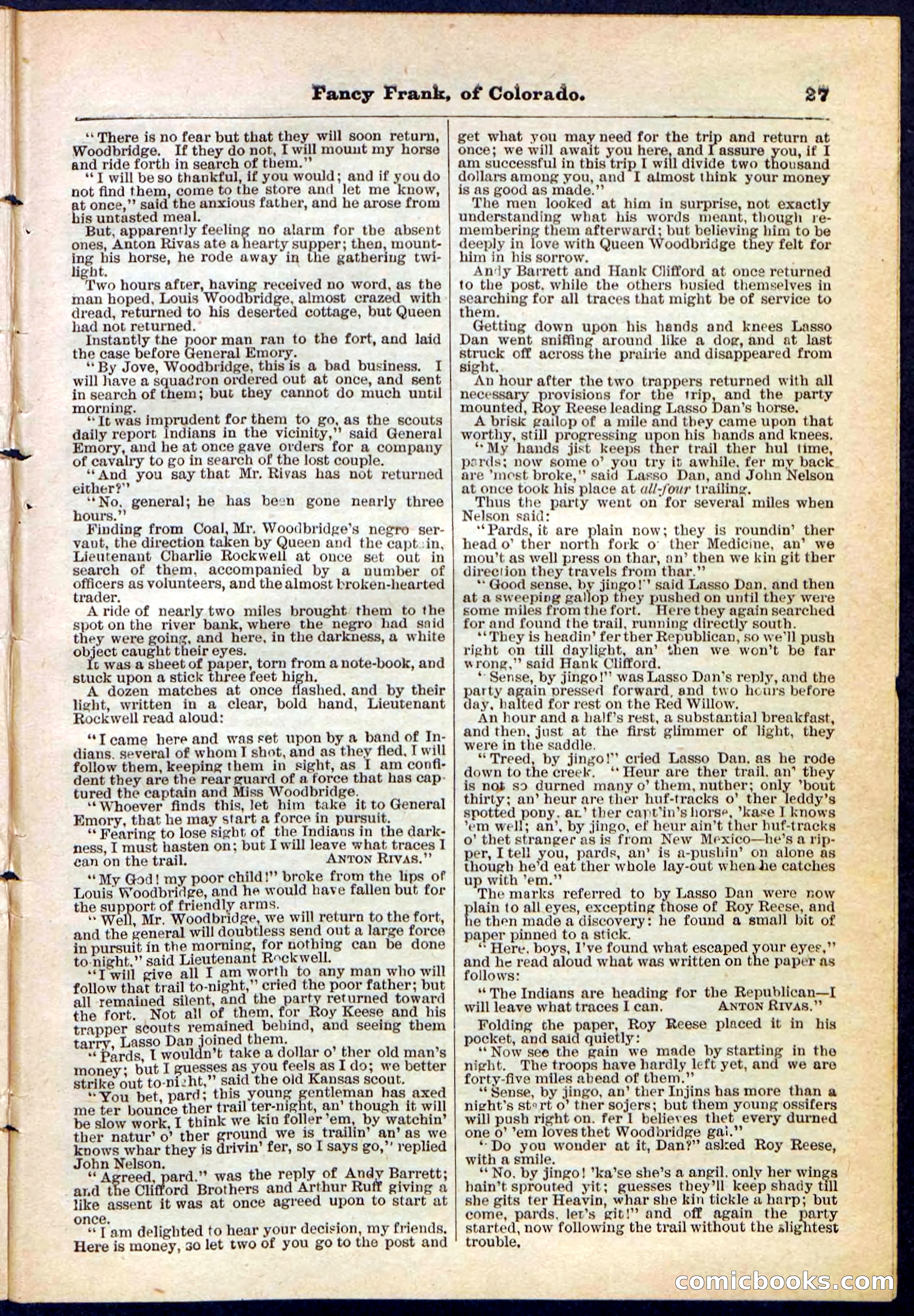 Beadle's Pocket Library No. 117 — page 27 of 32
