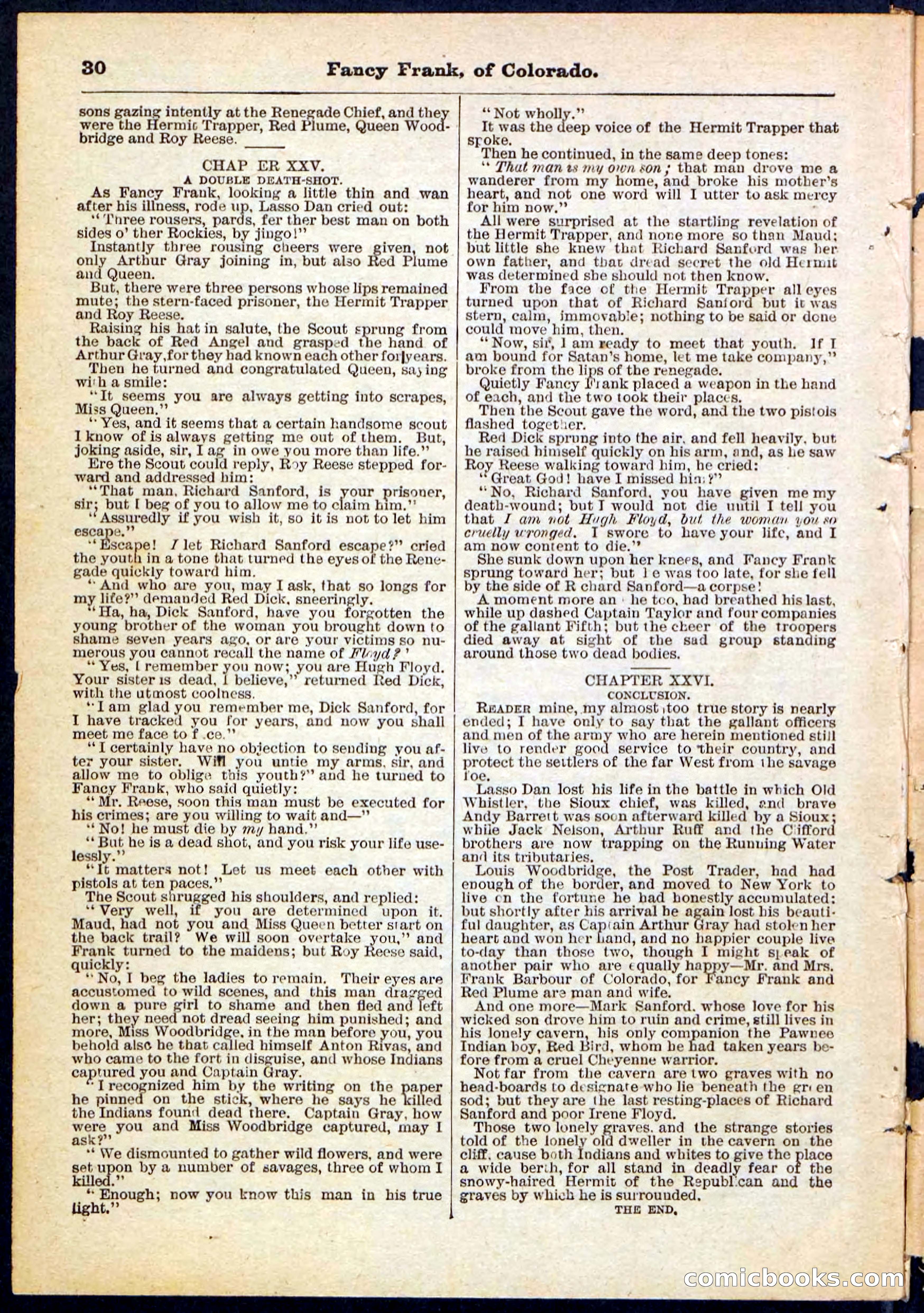 Beadle's Pocket Library No. 117 — page 30 of 32