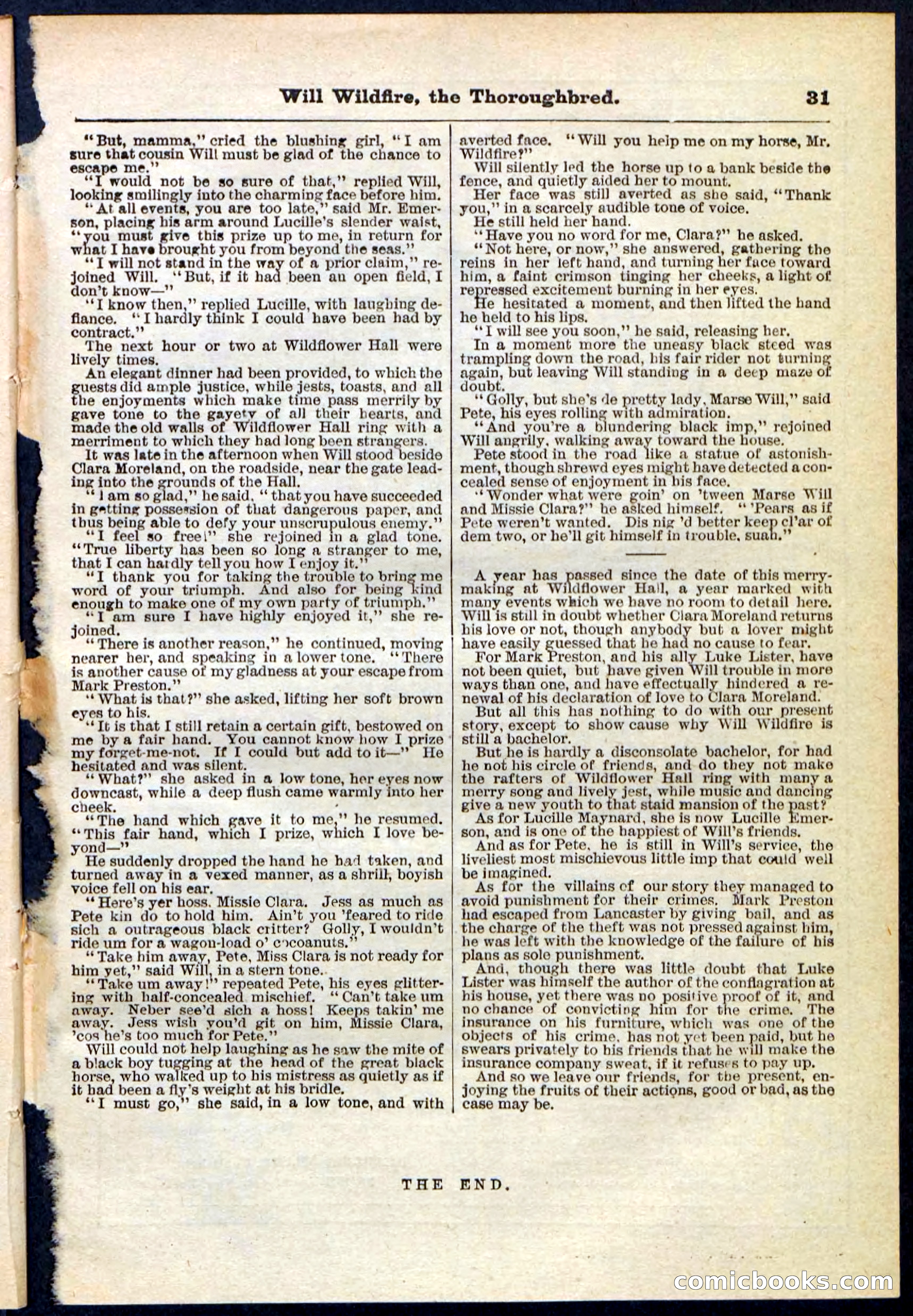 Beadle's Pocket Library No. 118 — page 31 of 32