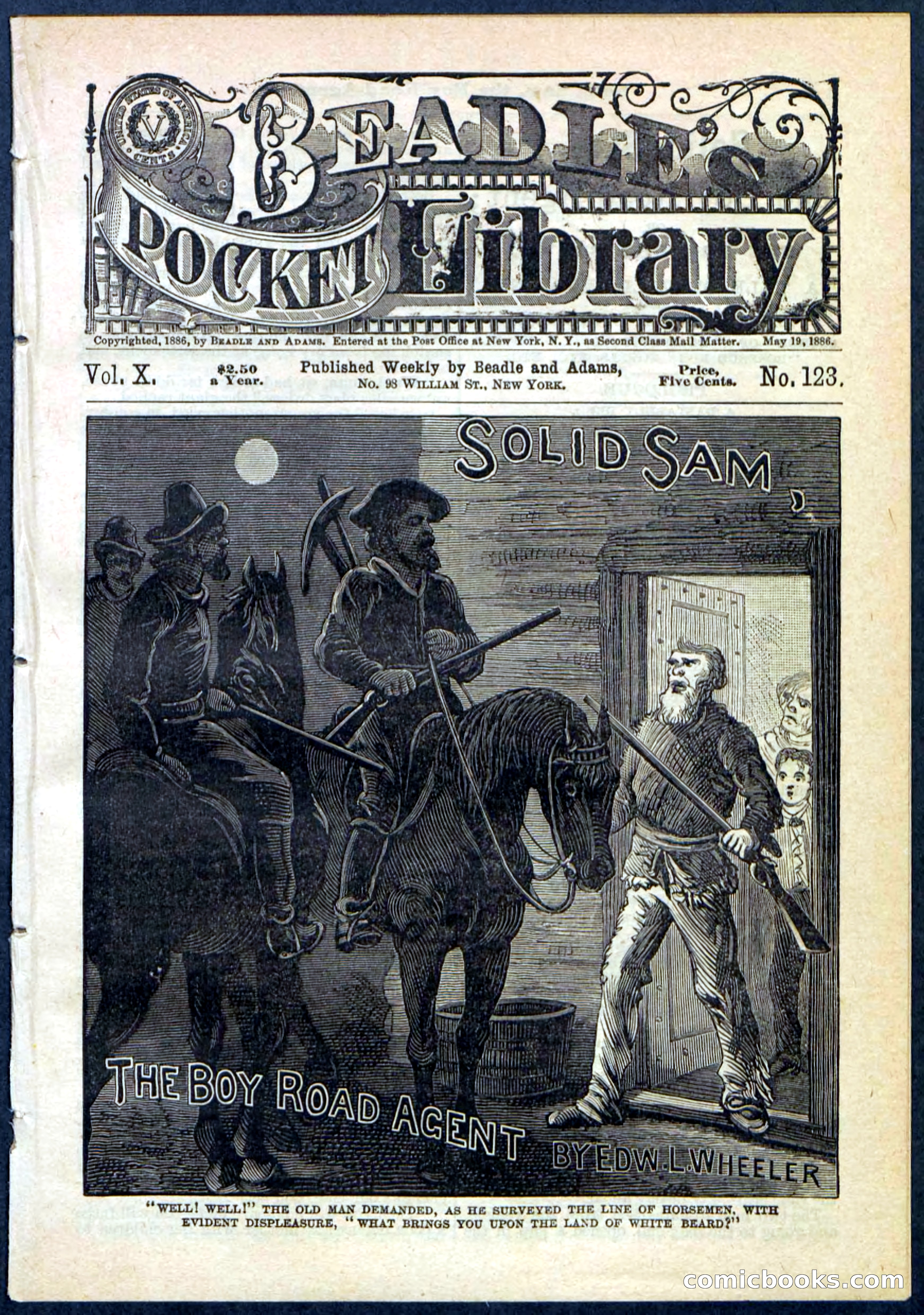Beadle's Pocket Library No. 123 — page 1 of 32