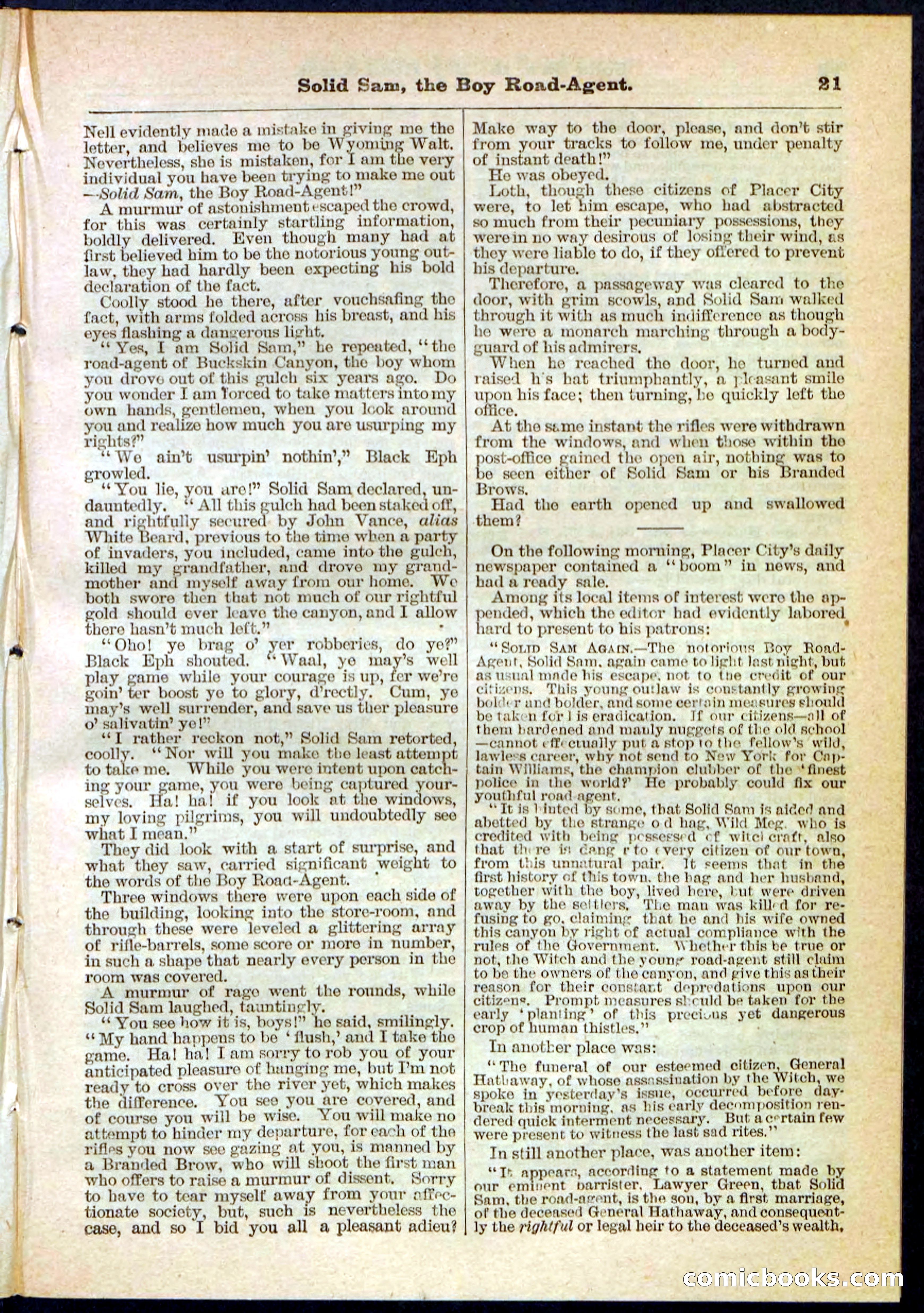 Beadle's Pocket Library No. 123 — page 21 of 32