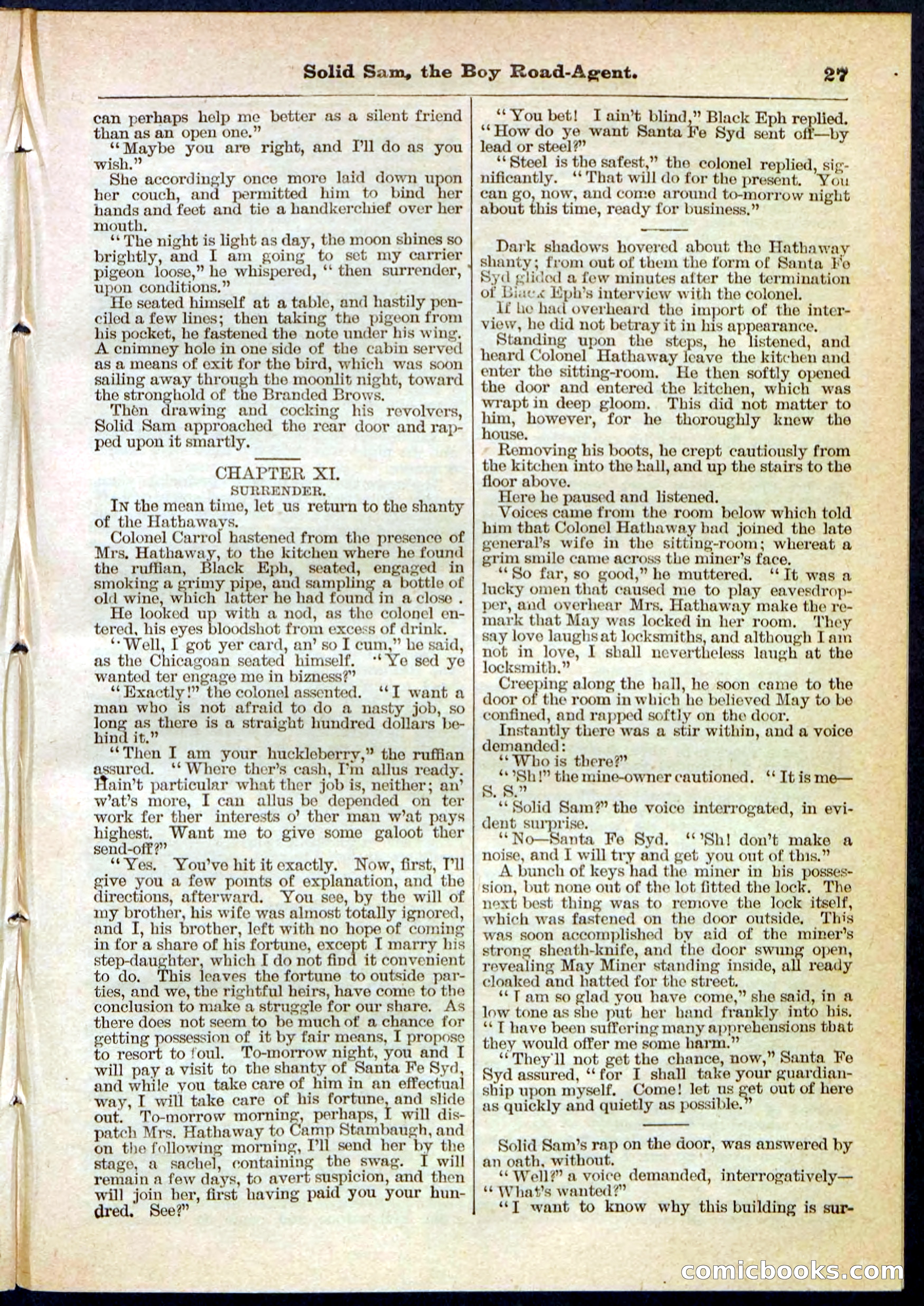 Beadle's Pocket Library No. 123 — page 27 of 32