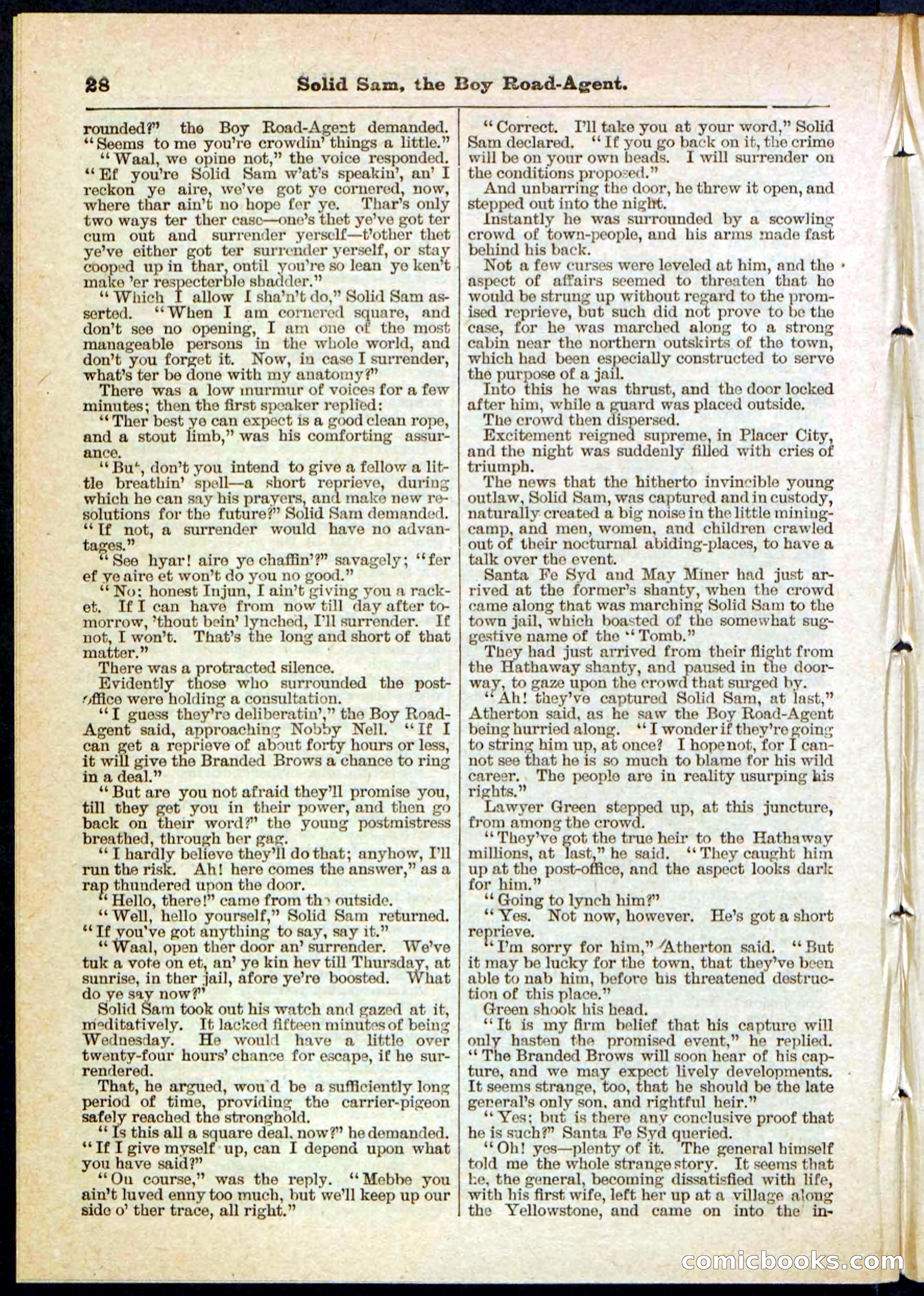 Beadle's Pocket Library No. 123 — page 28 of 32