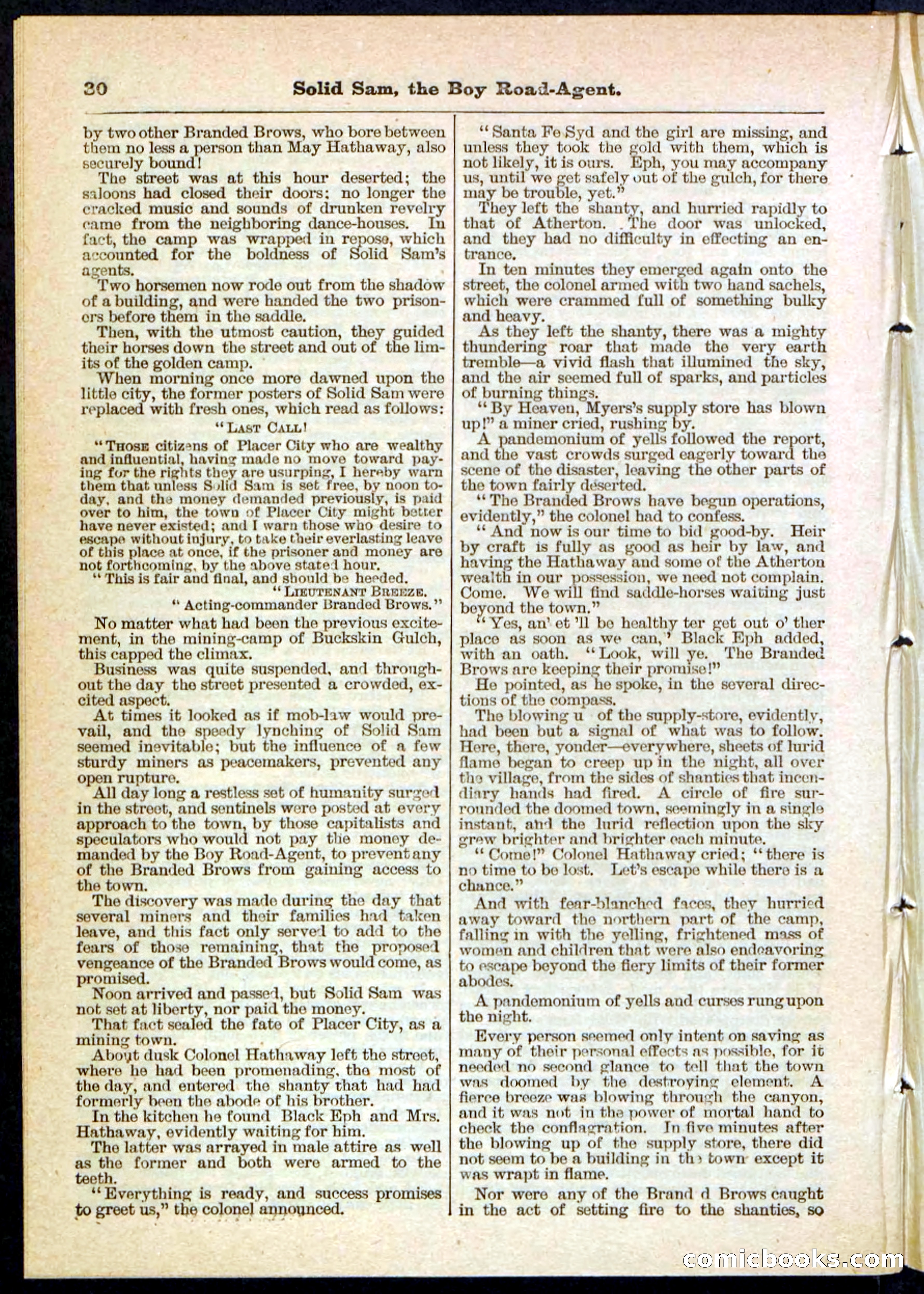 Beadle's Pocket Library No. 123 — page 30 of 32