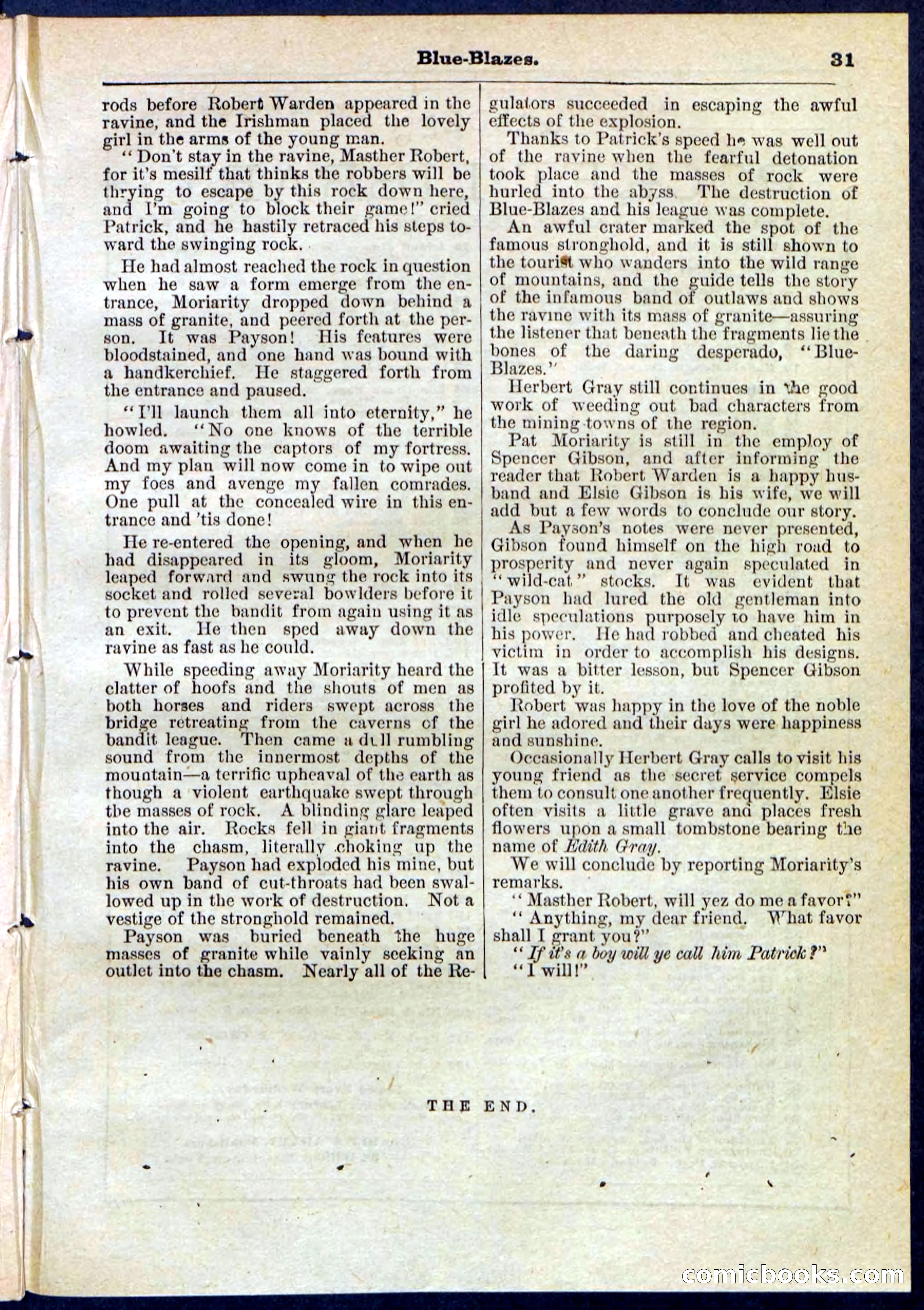 Beadle's Pocket Library No. 126 — page 31 of 32