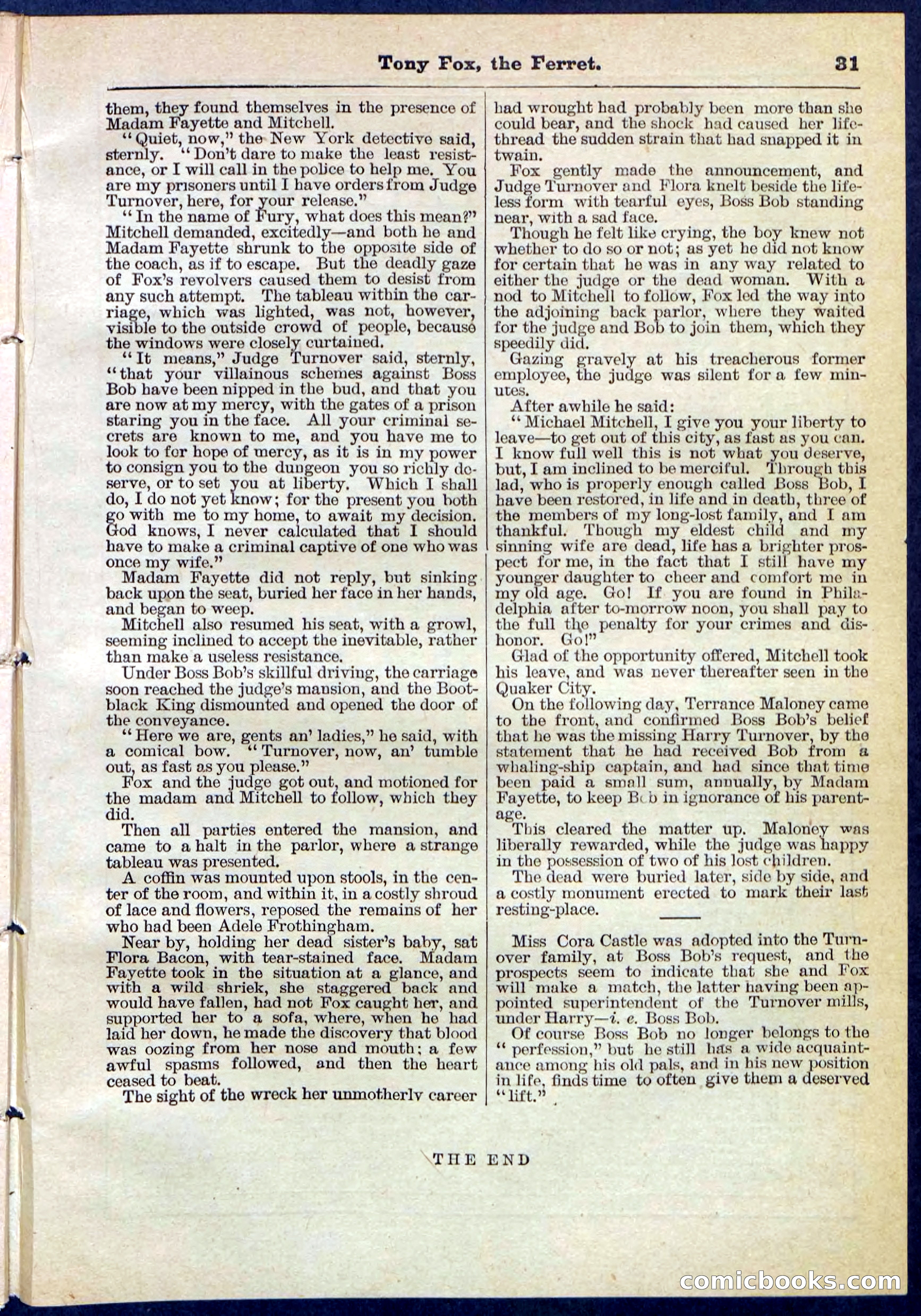 Beadle's Pocket Library No. 127 — page 31 of 32
