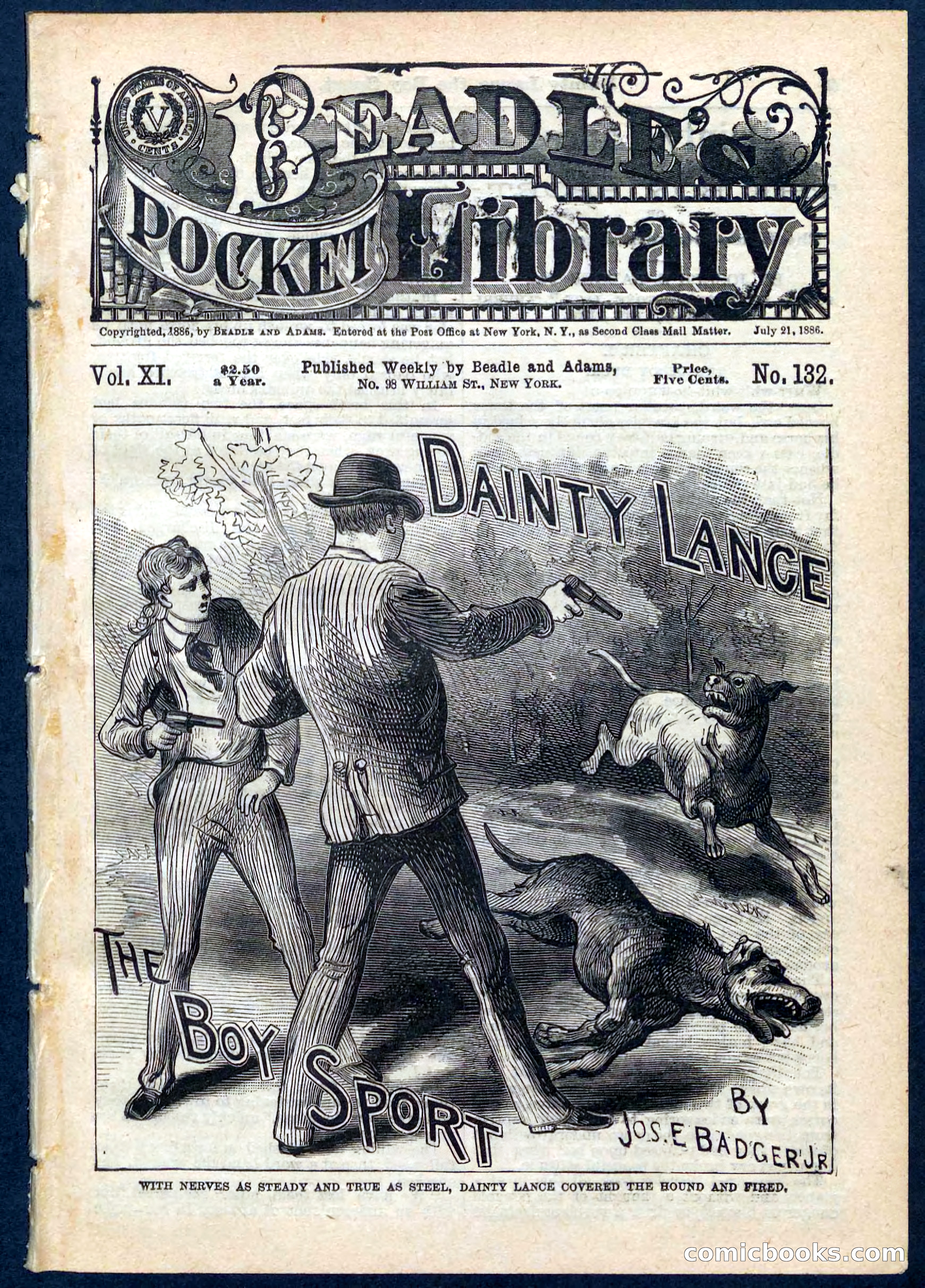 Beadle's Pocket Library No. 132 — page 1 of 32