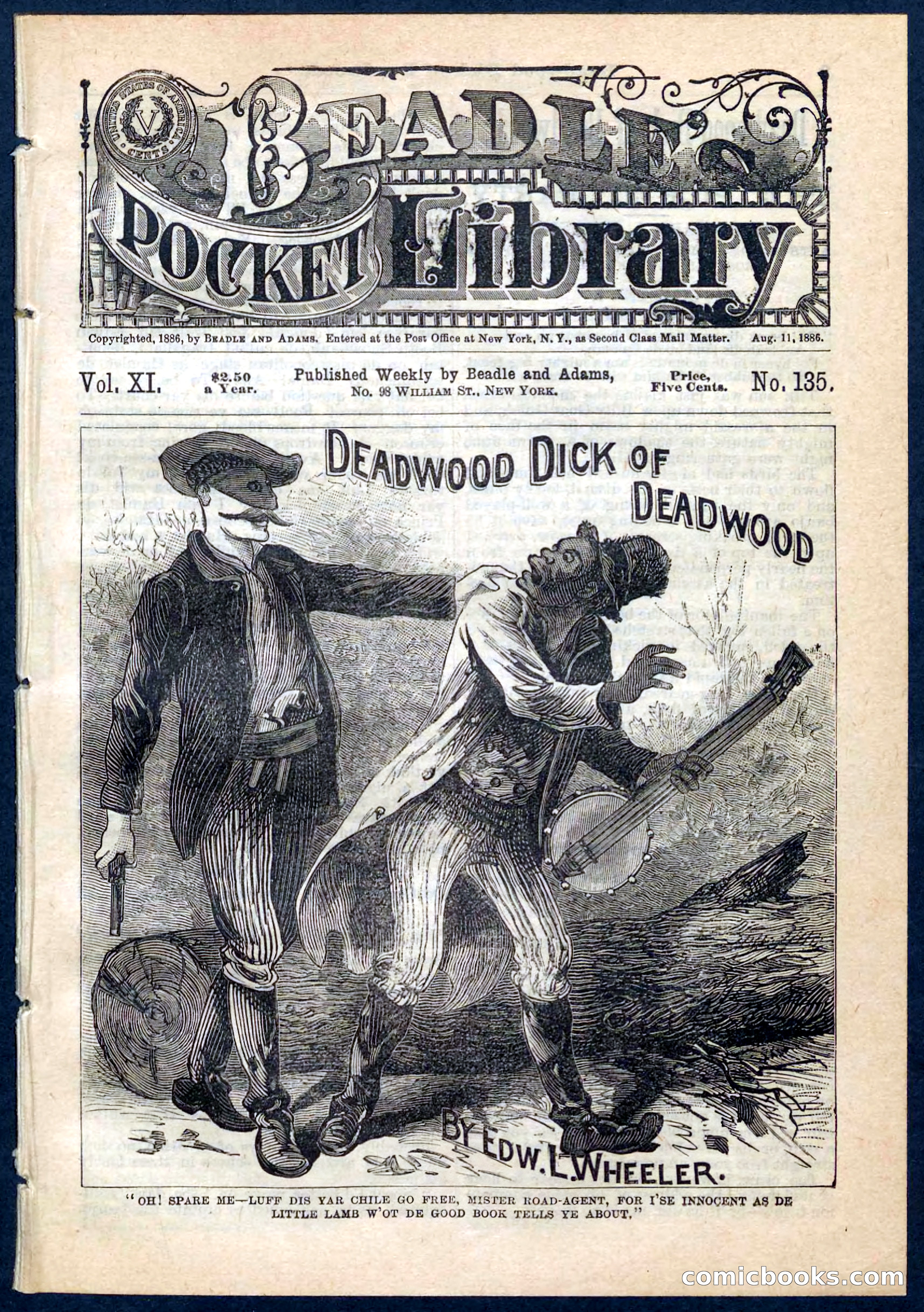 Beadle's Pocket Library No. 135 — page 1 of 32