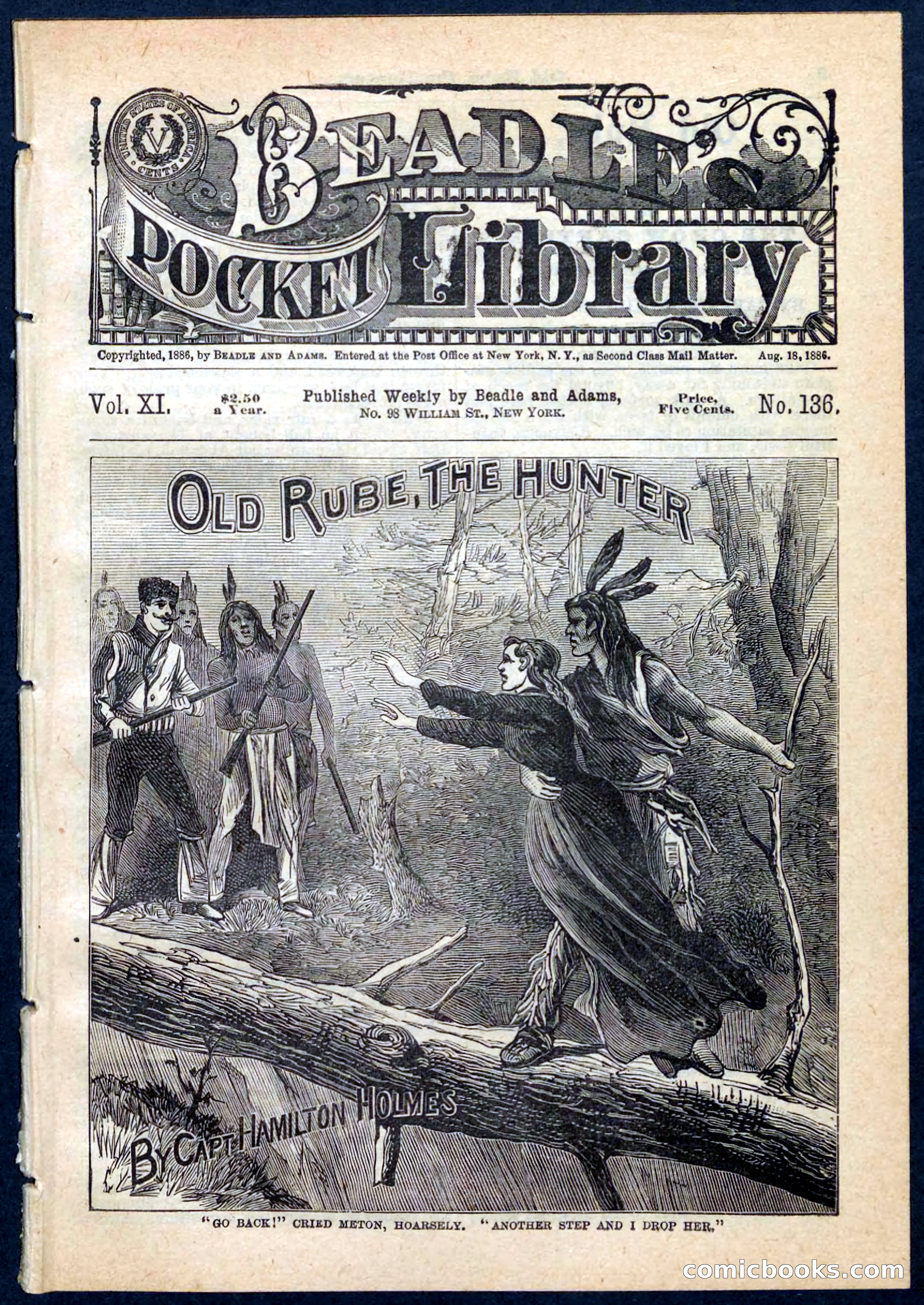 Beadle's Pocket Library No. 136: Old Rube, the Hunter — page 1 of 32