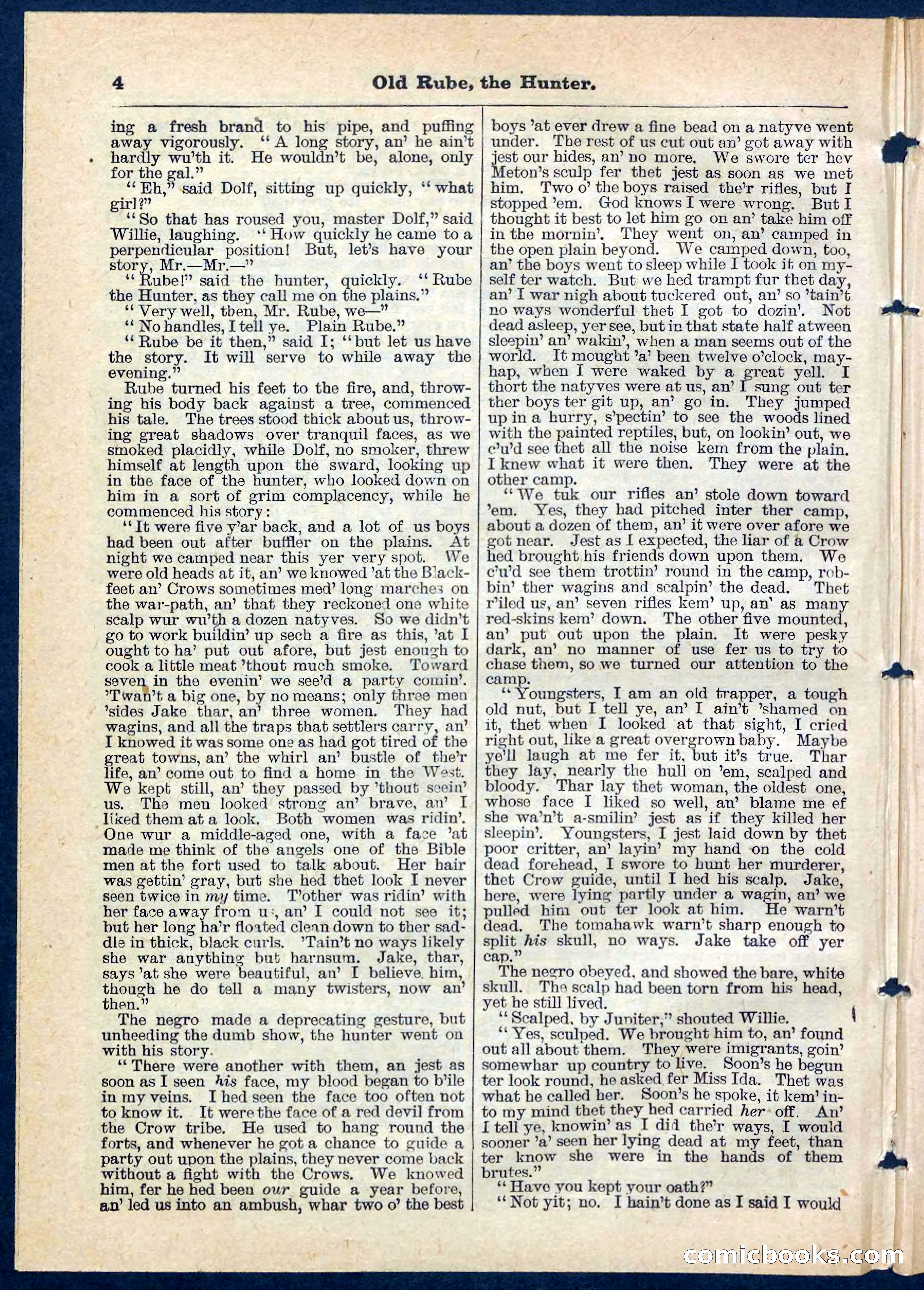Beadle's Pocket Library No. 136: Old Rube, the Hunter — page 4 of 32