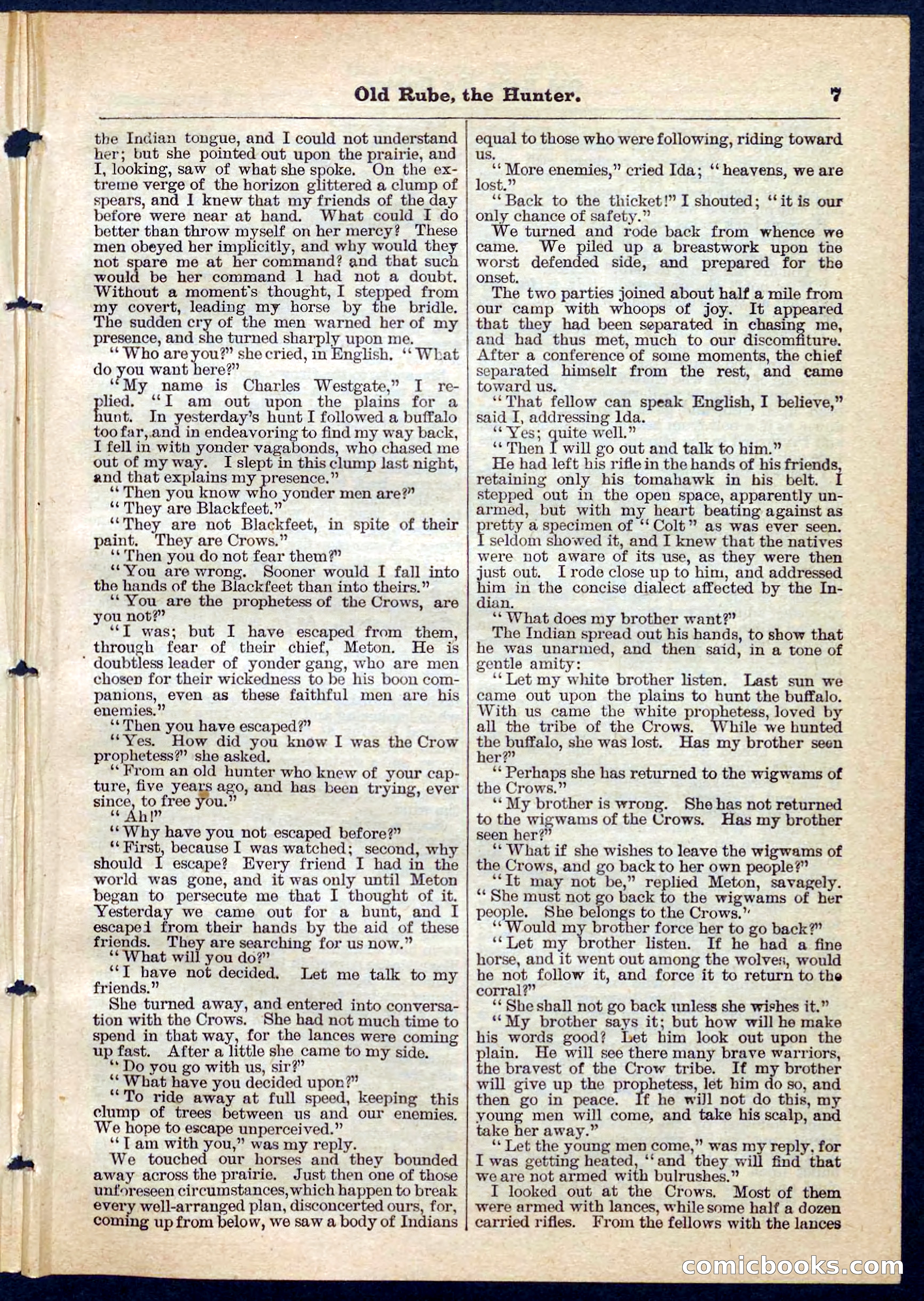 Beadle's Pocket Library No. 136: Old Rube, the Hunter — page 7 of 32