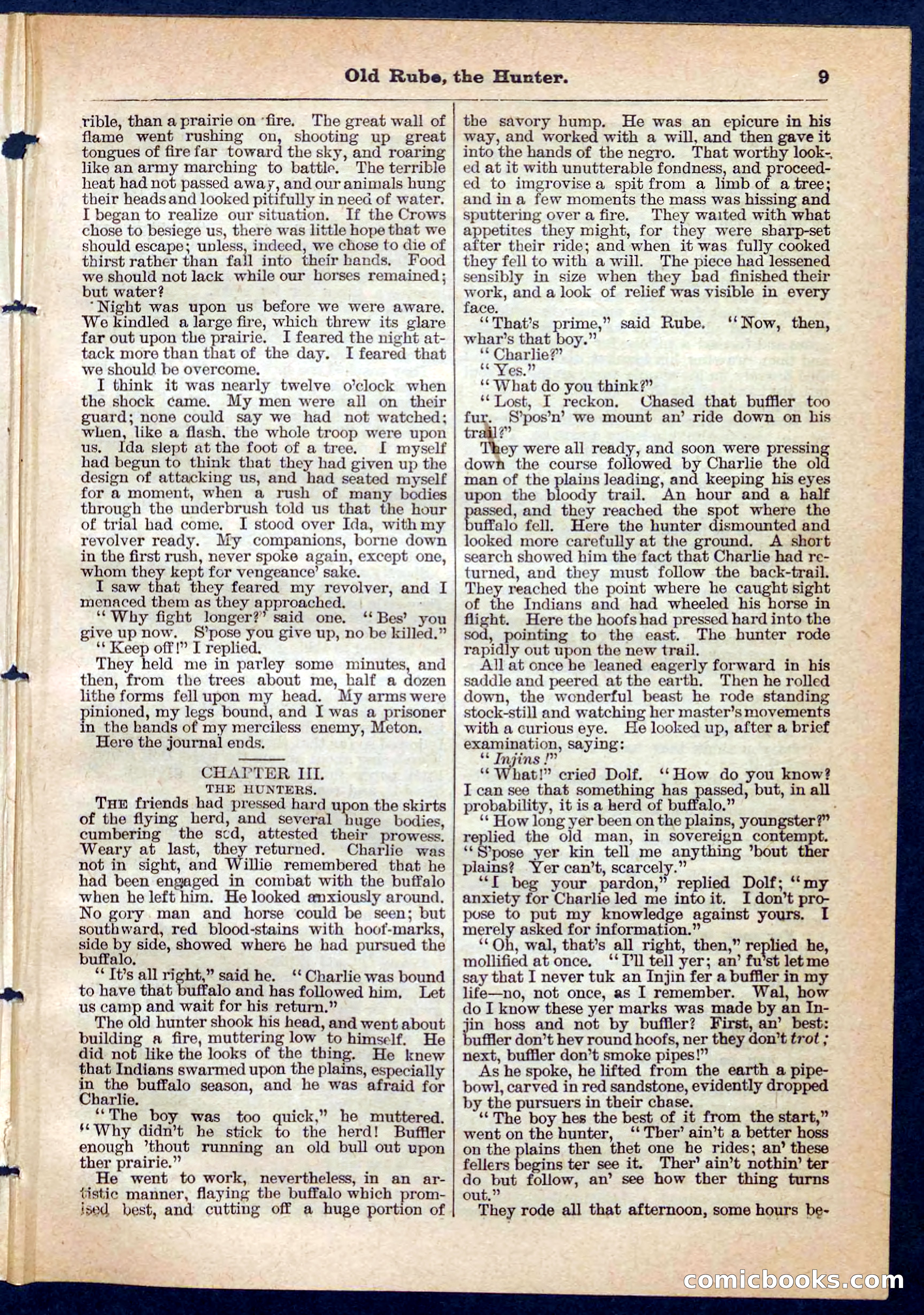 Beadle's Pocket Library No. 136: Old Rube, the Hunter — page 9 of 32