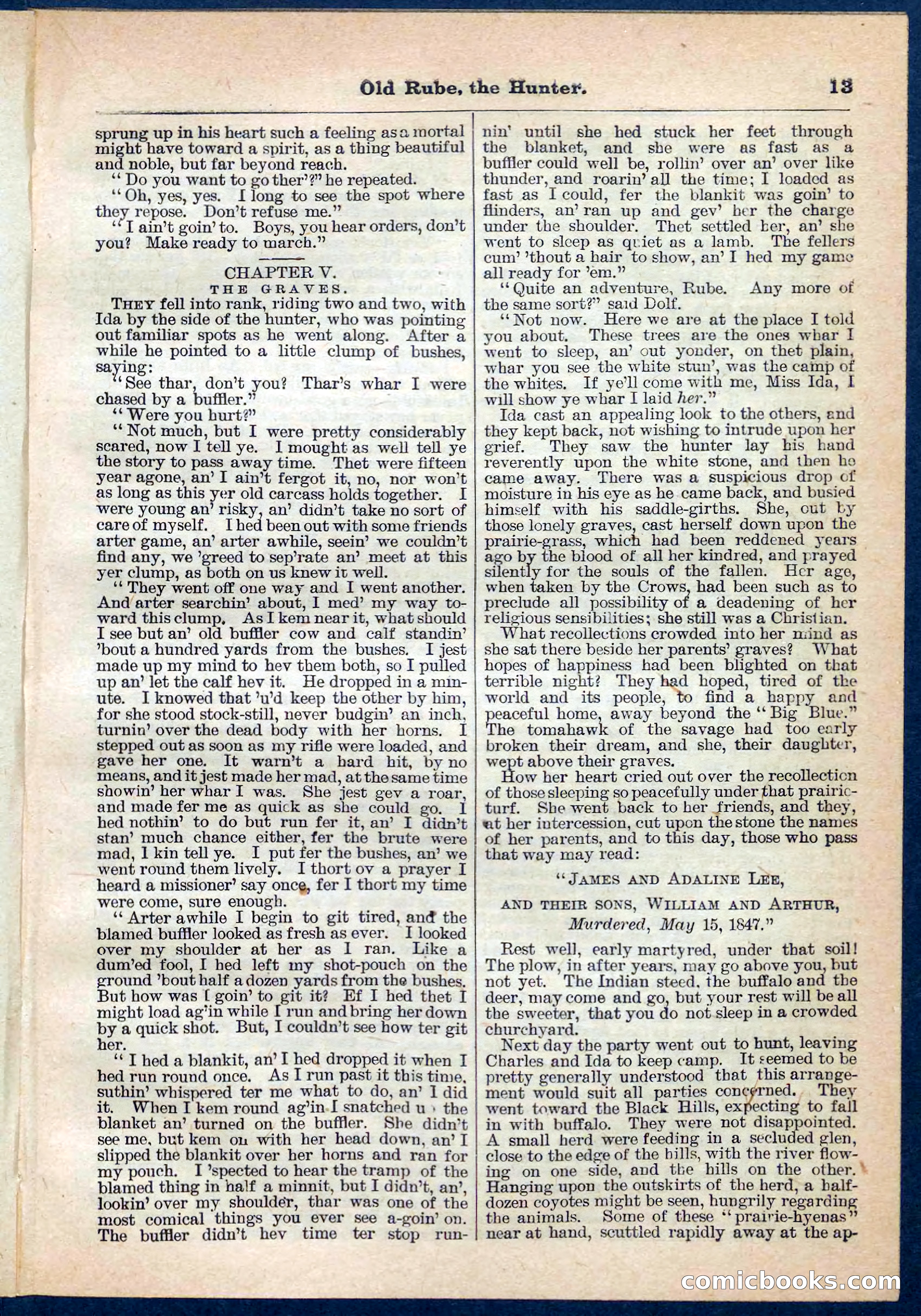 Beadle's Pocket Library No. 136: Old Rube, the Hunter — page 13 of 32