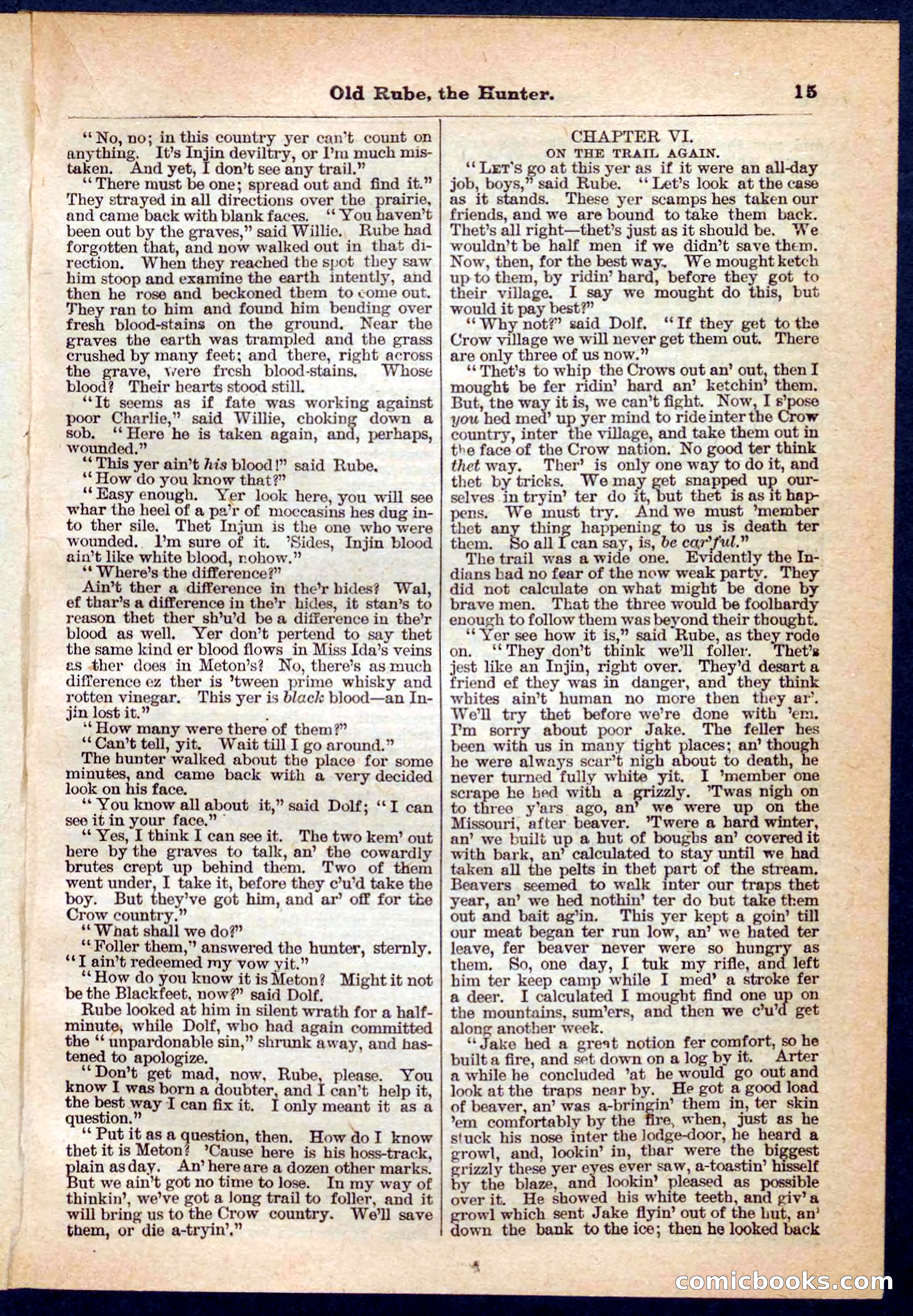 Beadle's Pocket Library No. 136: Old Rube, the Hunter — page 15 of 32