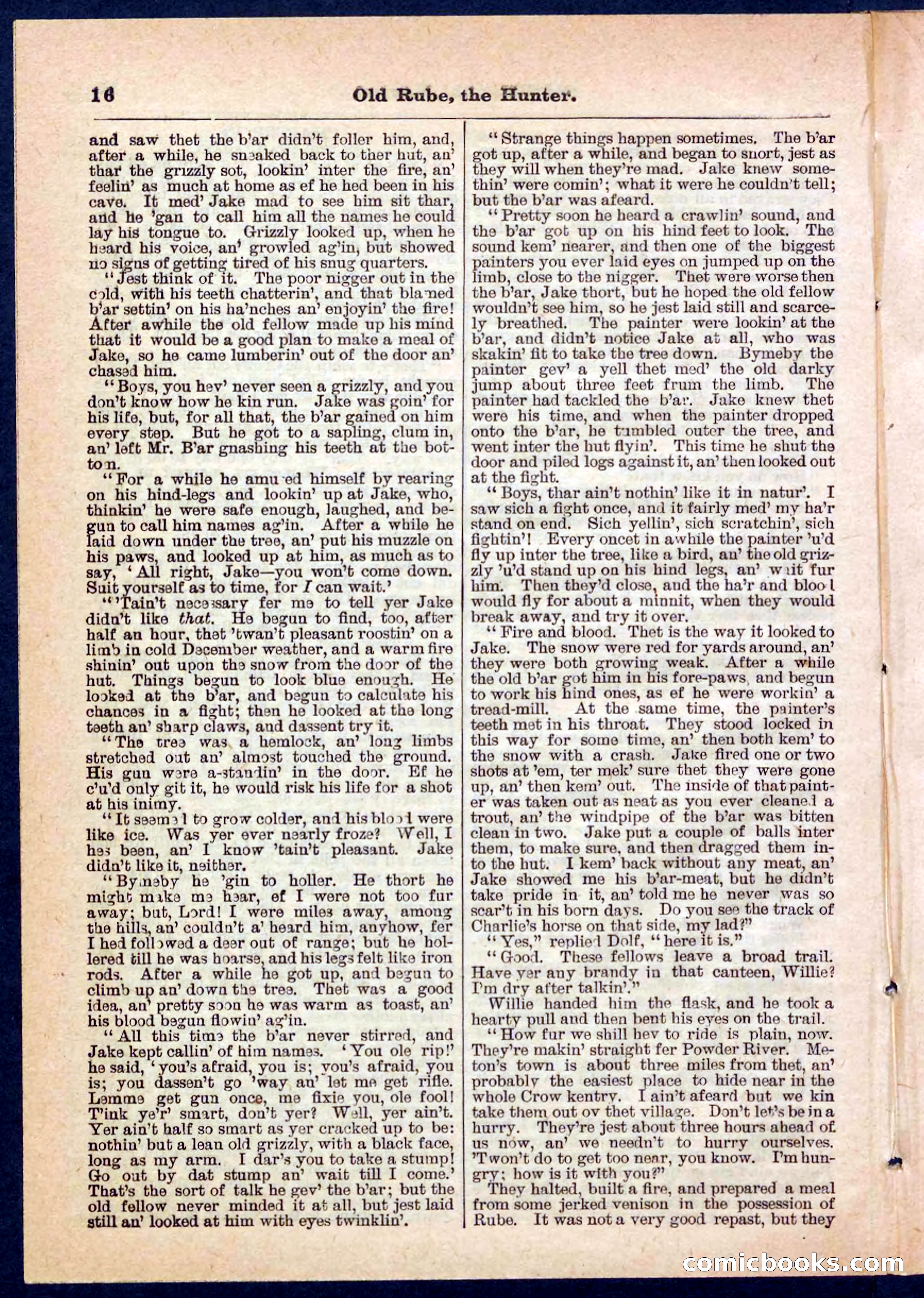 Beadle's Pocket Library No. 136: Old Rube, the Hunter — page 16 of 32