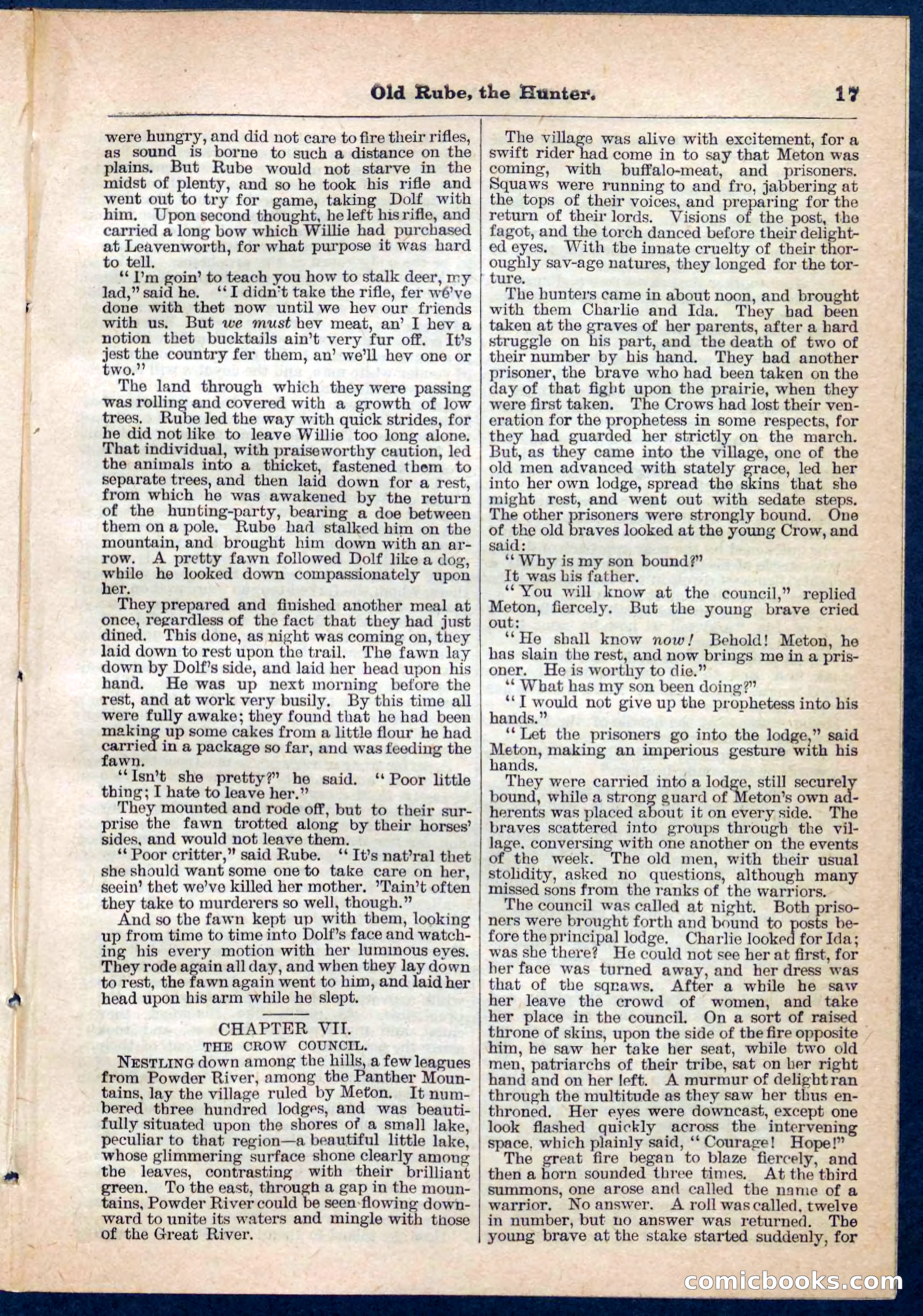 Beadle's Pocket Library No. 136: Old Rube, the Hunter — page 17 of 32