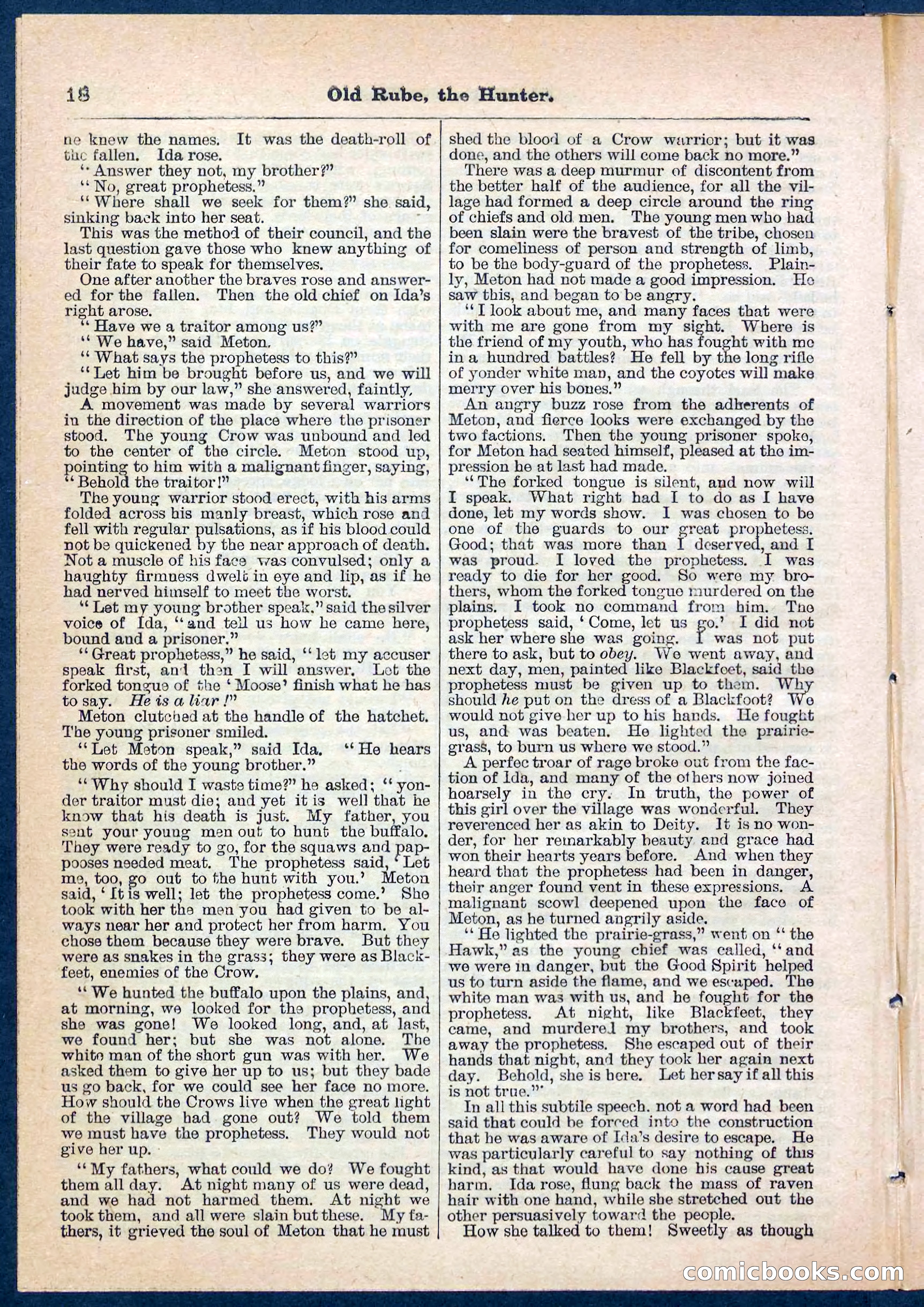 Beadle's Pocket Library No. 136: Old Rube, the Hunter — page 18 of 32