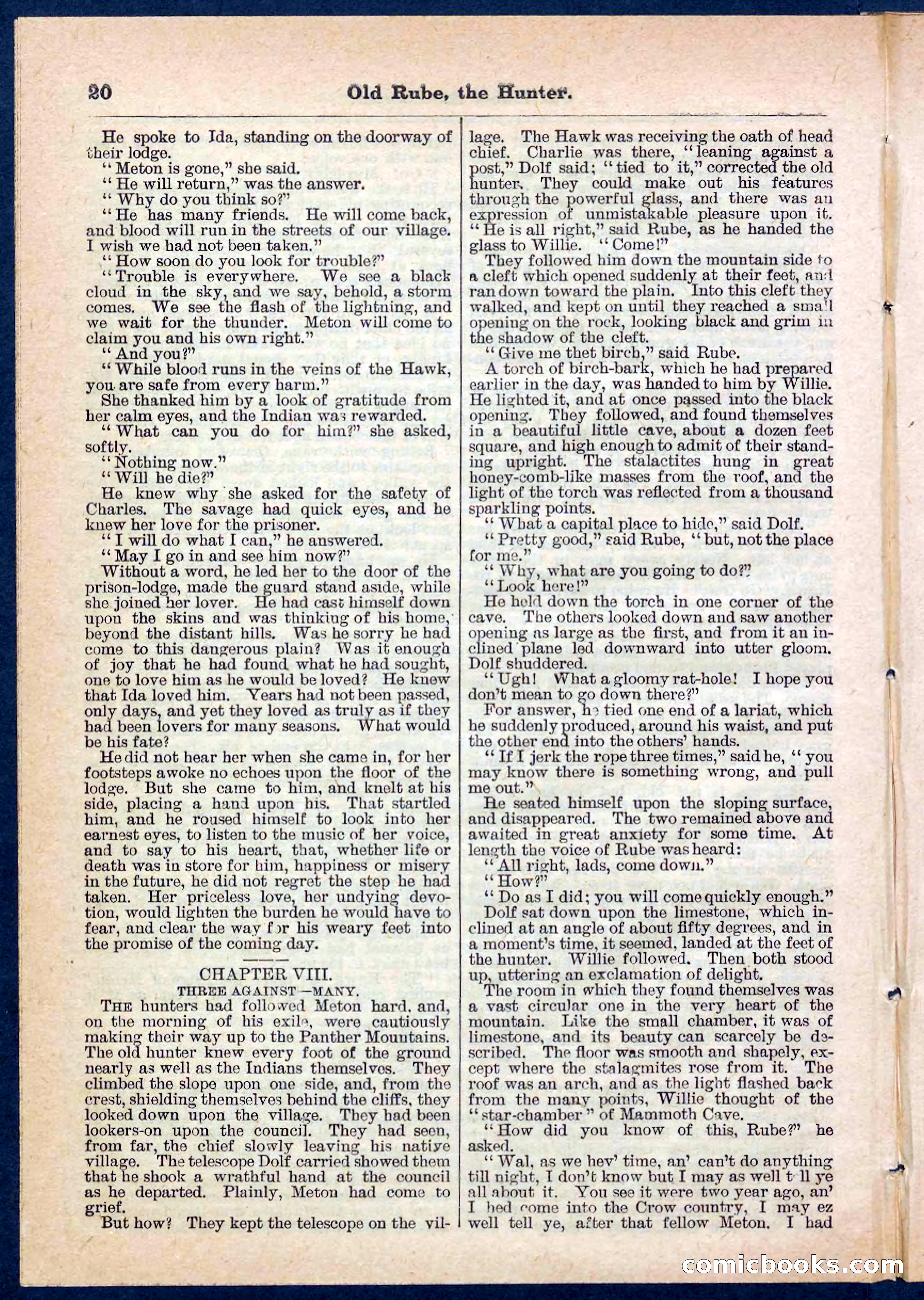 Beadle's Pocket Library No. 136: Old Rube, the Hunter — page 20 of 32
