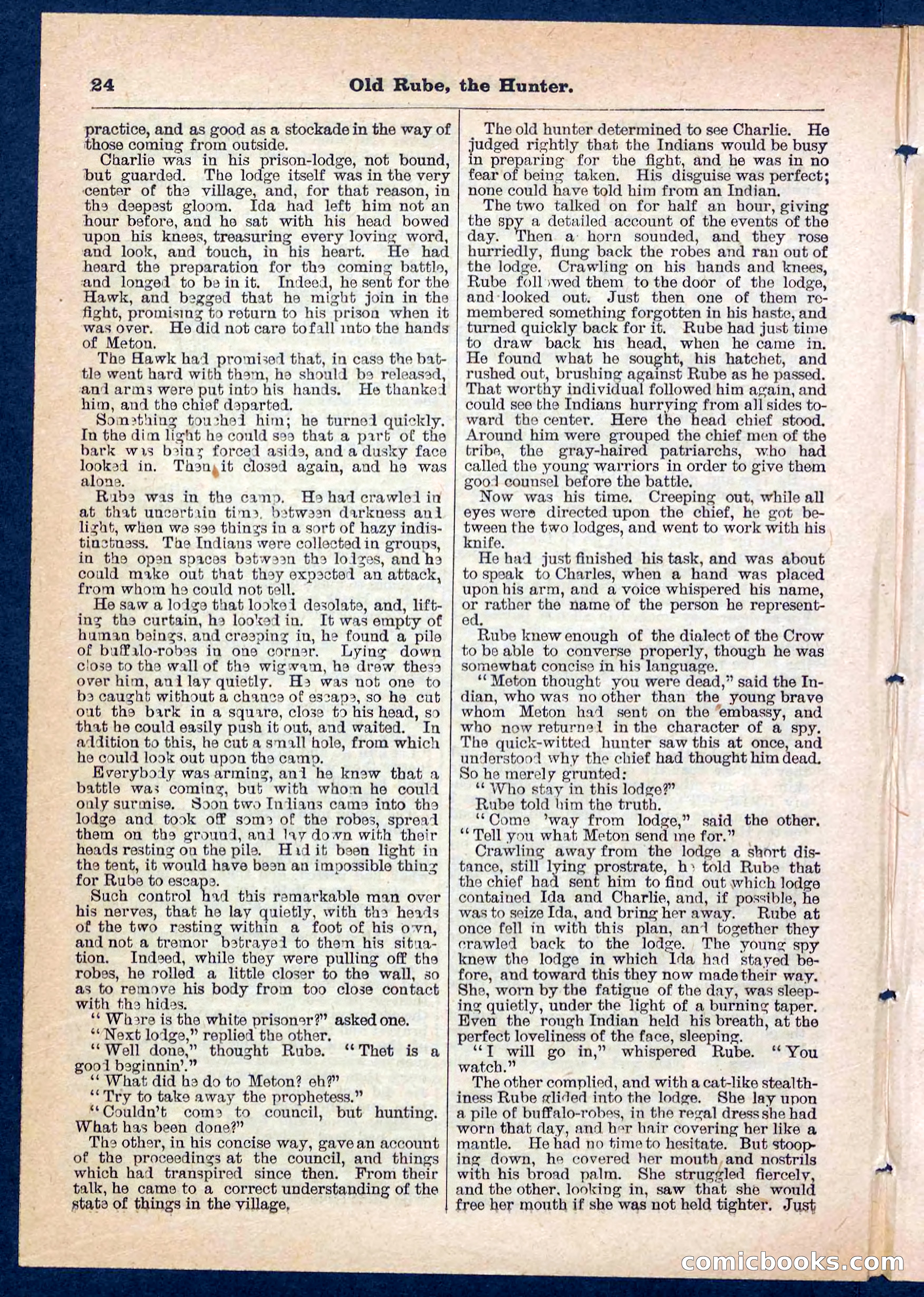 Beadle's Pocket Library No. 136: Old Rube, the Hunter — page 24 of 32