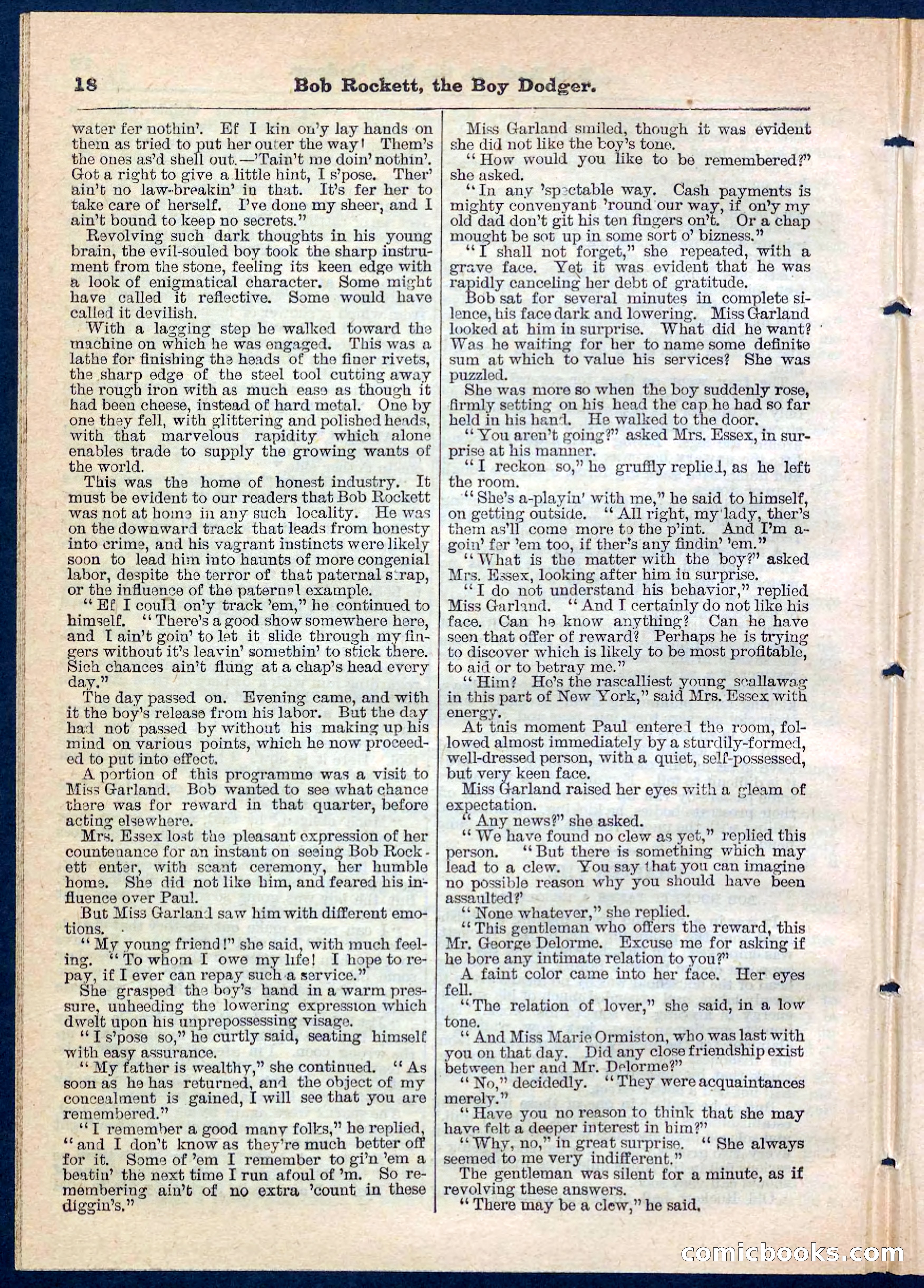 Beadle's Pocket Library, No. 138 — page 18 of 32
