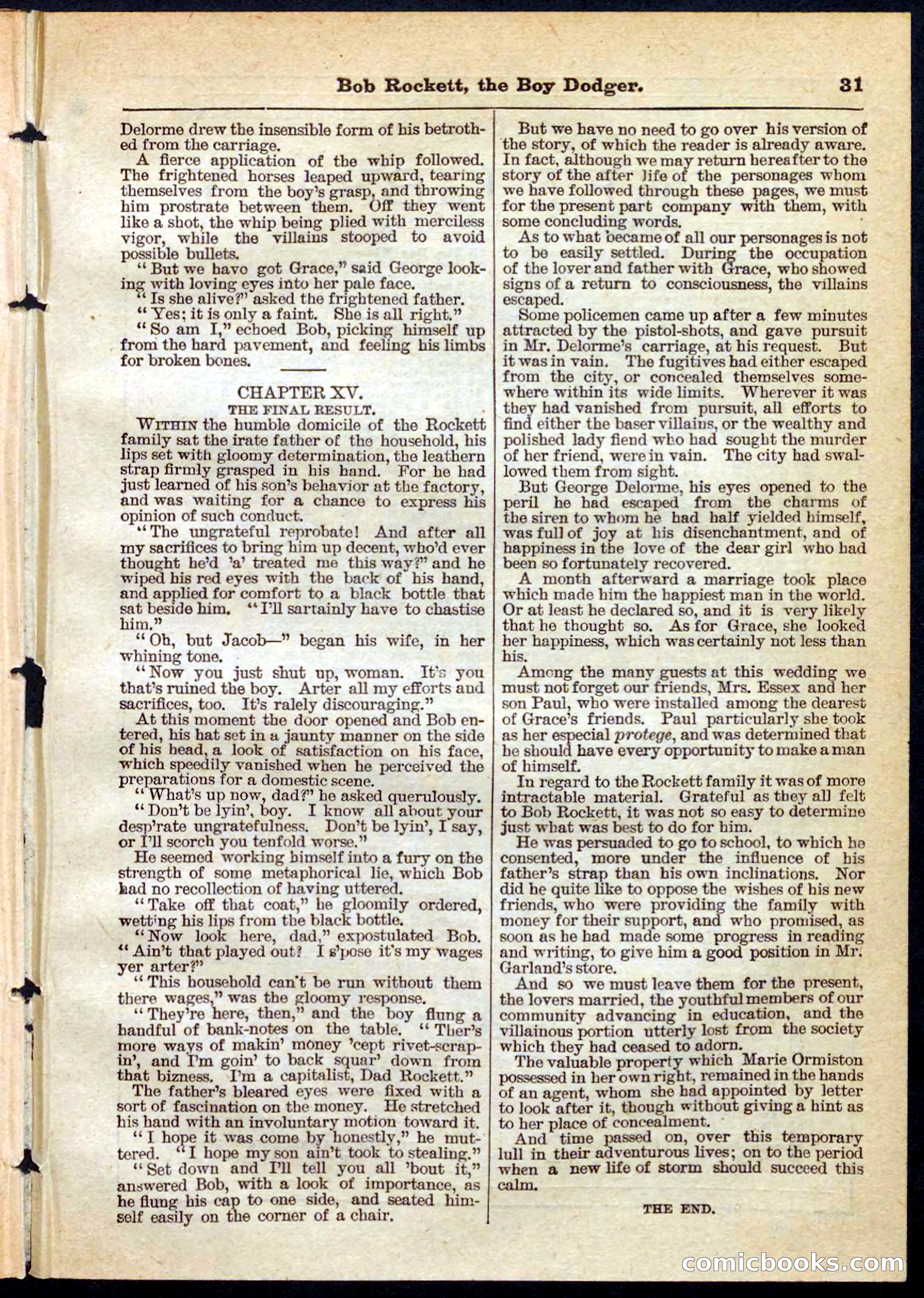Beadle's Pocket Library, No. 138 — page 31 of 32