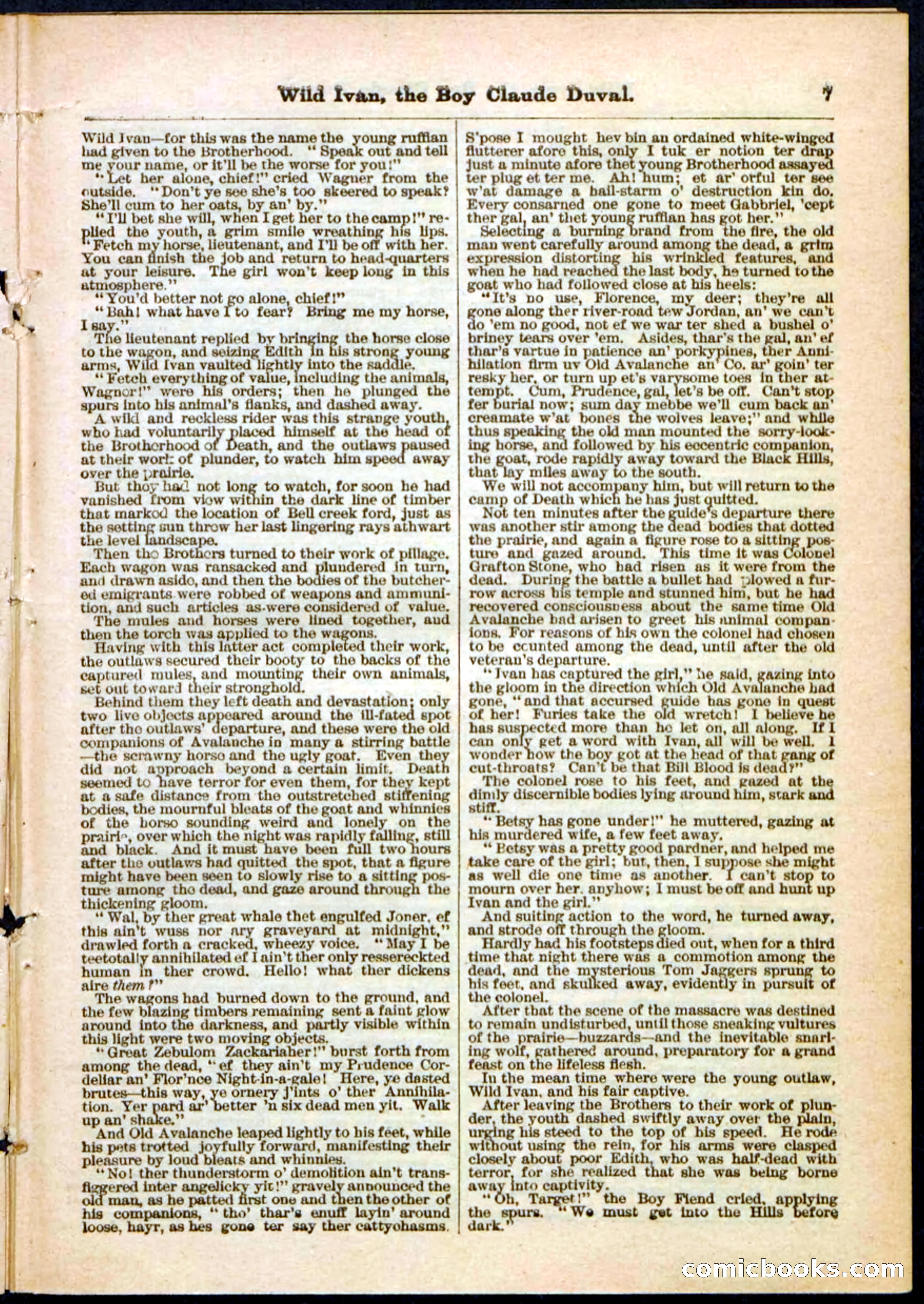 Beadle's Pocket Library, Vol. II, No. 14 — page 7 of 32