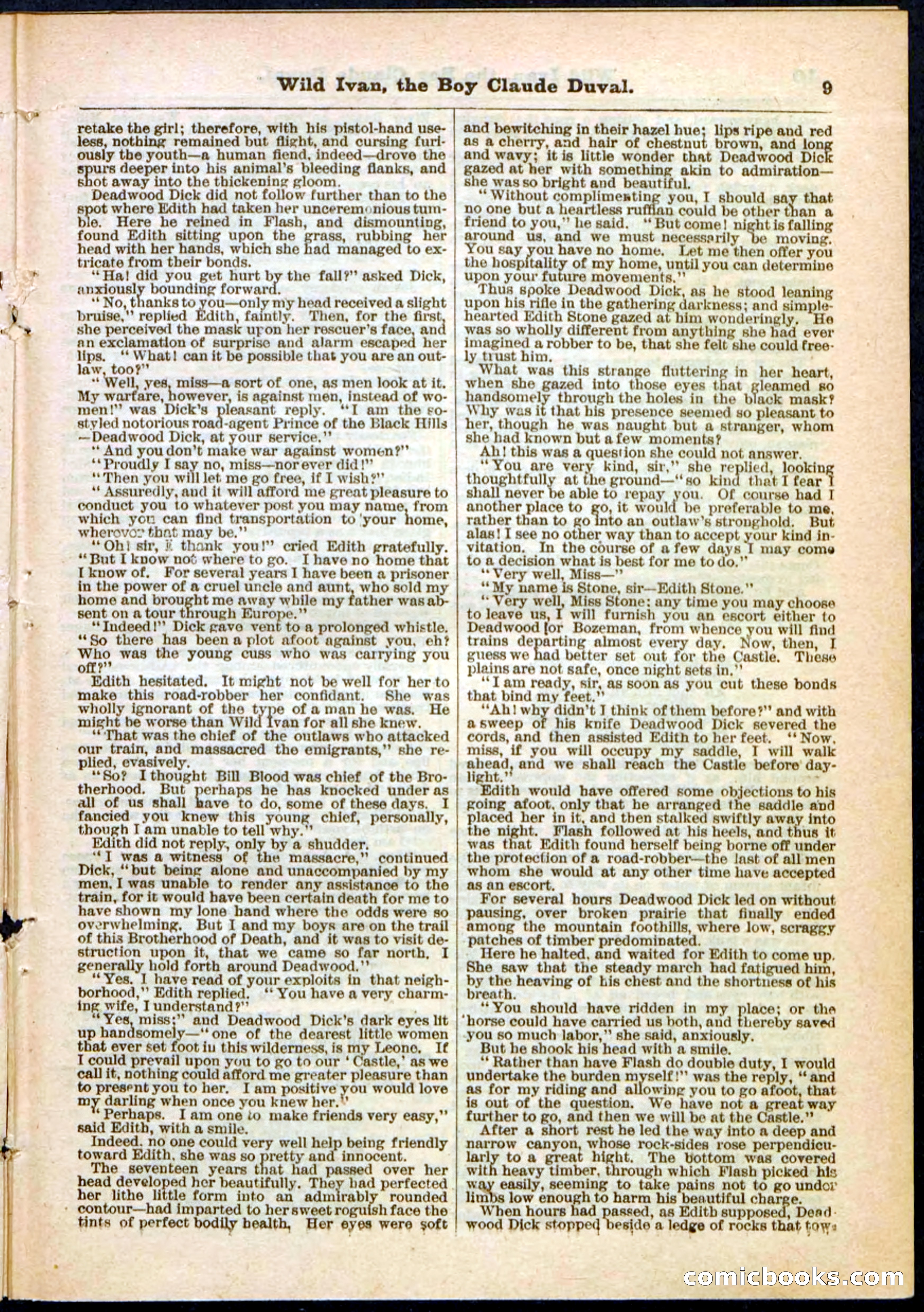 Beadle's Pocket Library, Vol. II, No. 14 — page 9 of 32