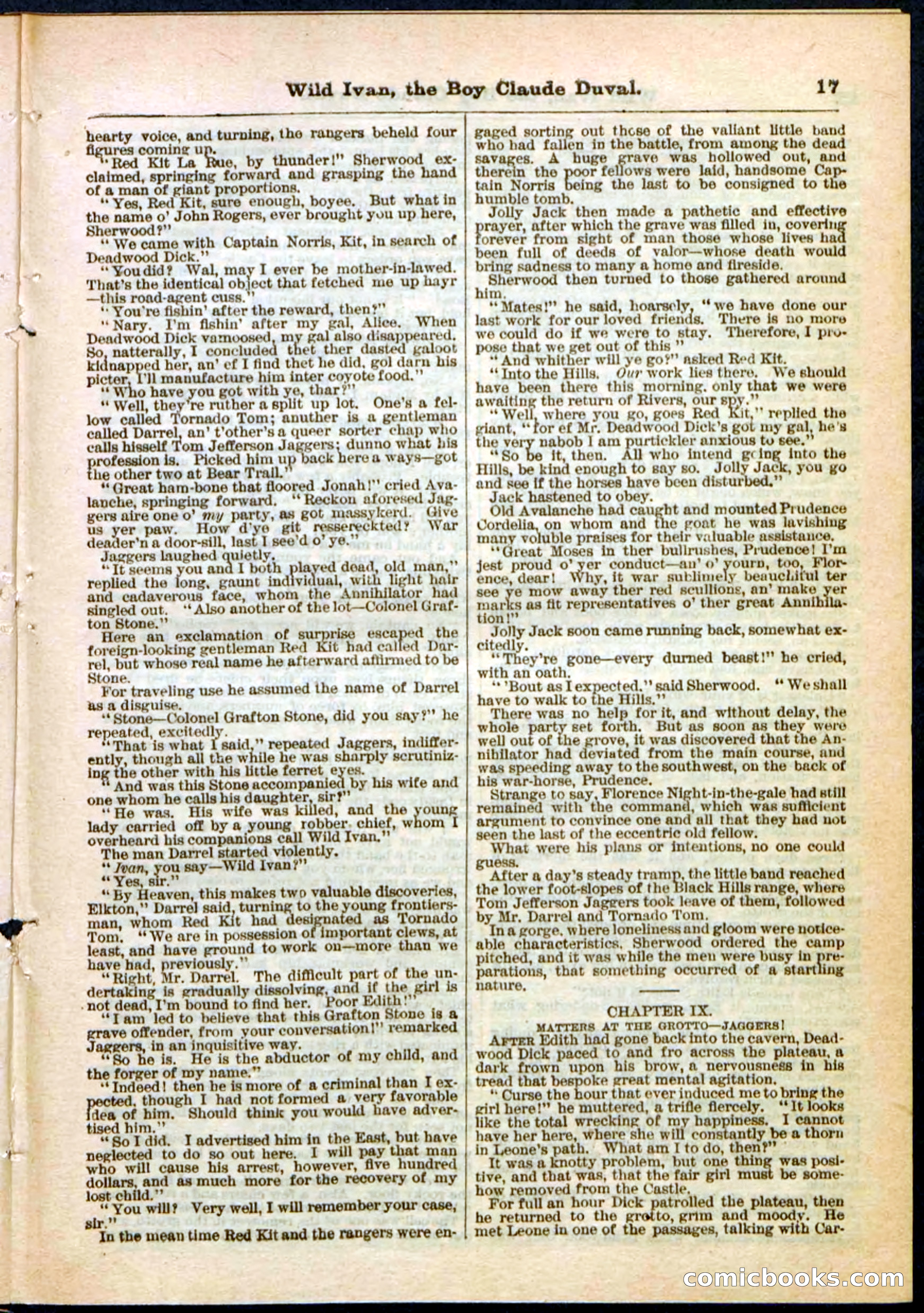 Beadle's Pocket Library, Vol. II, No. 14 — page 17 of 32
