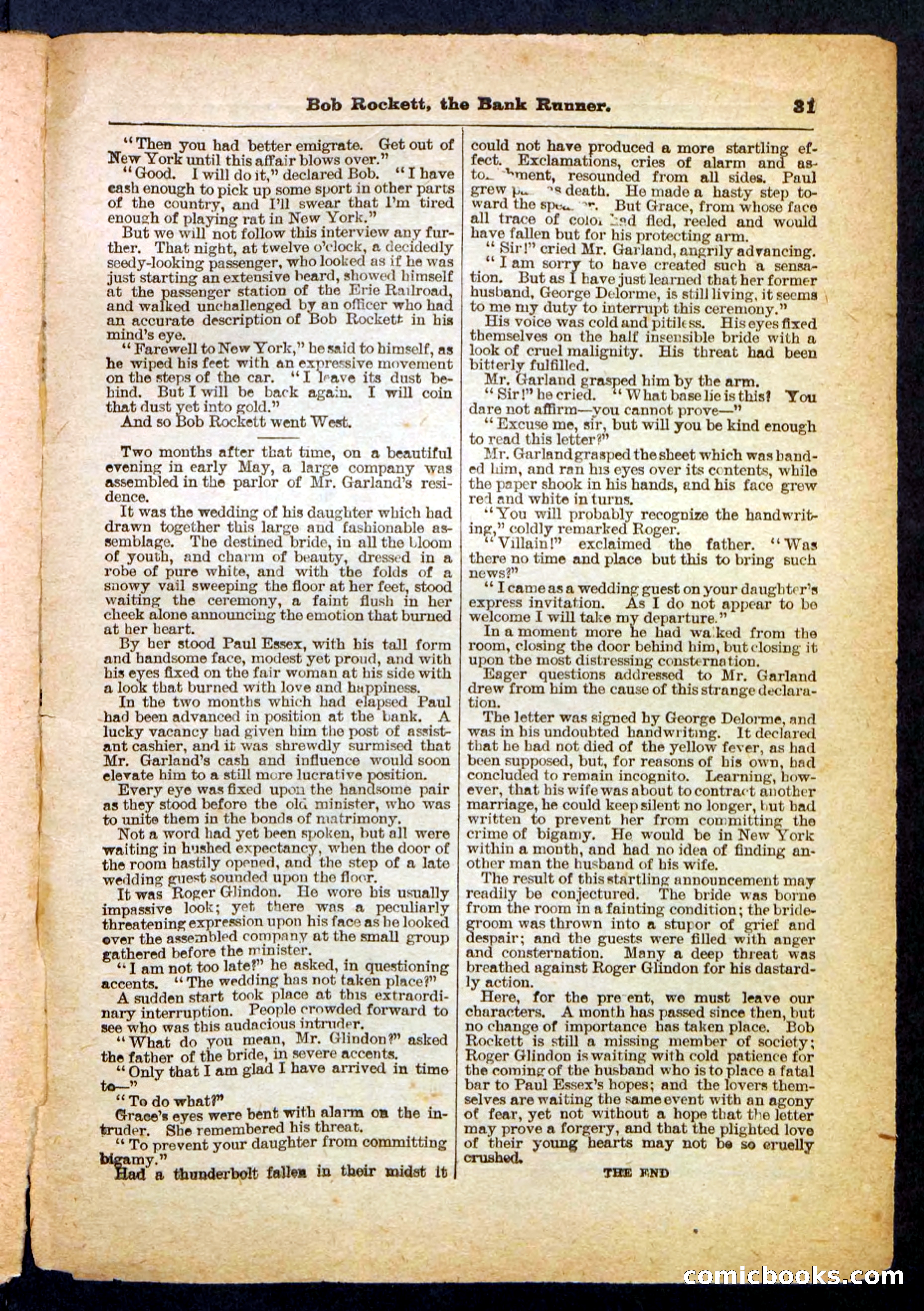 Beadle's Pocket Library No. 149 — page 31 of 32