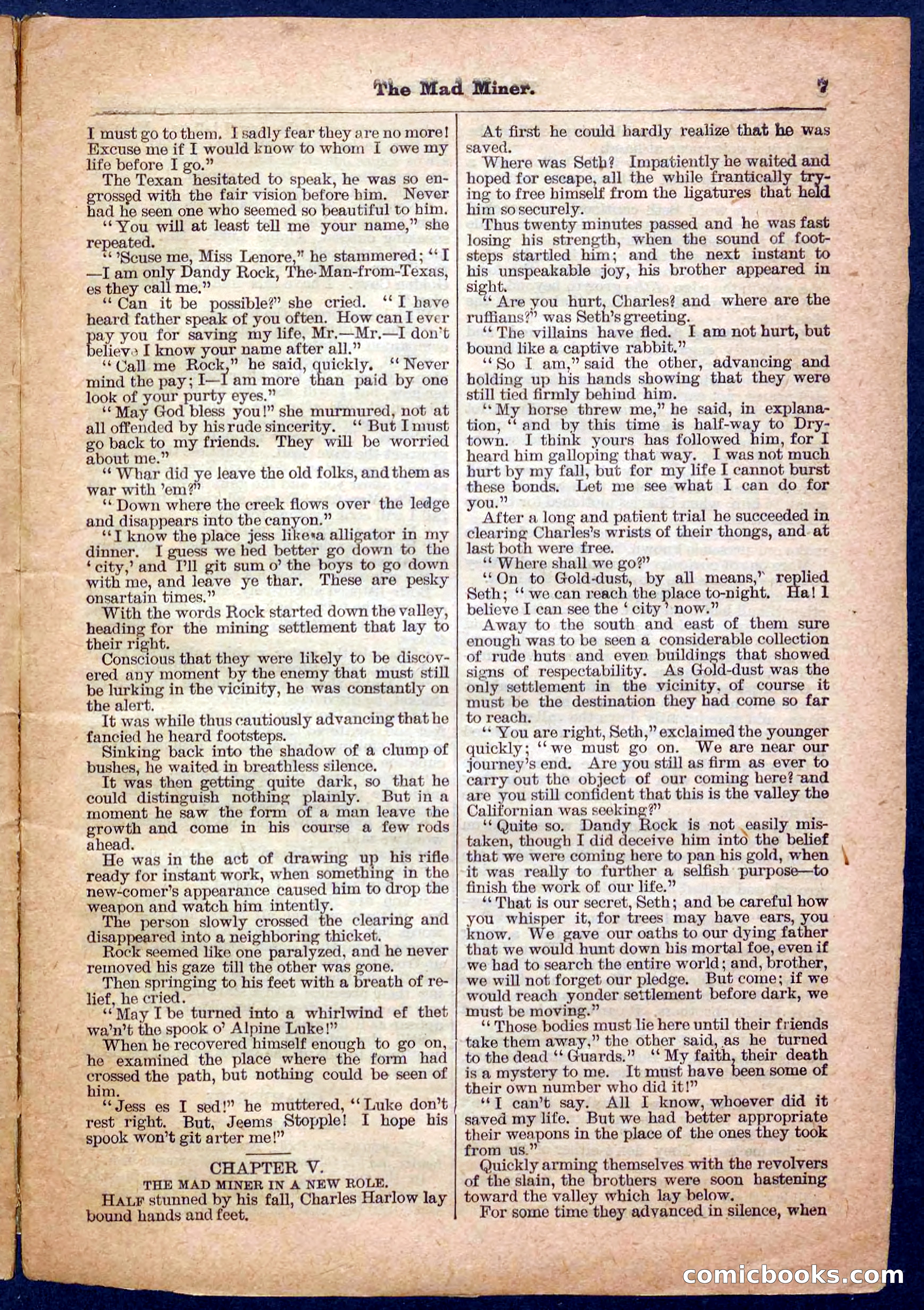 Beadle's Pocket Library, No. 150 — page 7 of 32