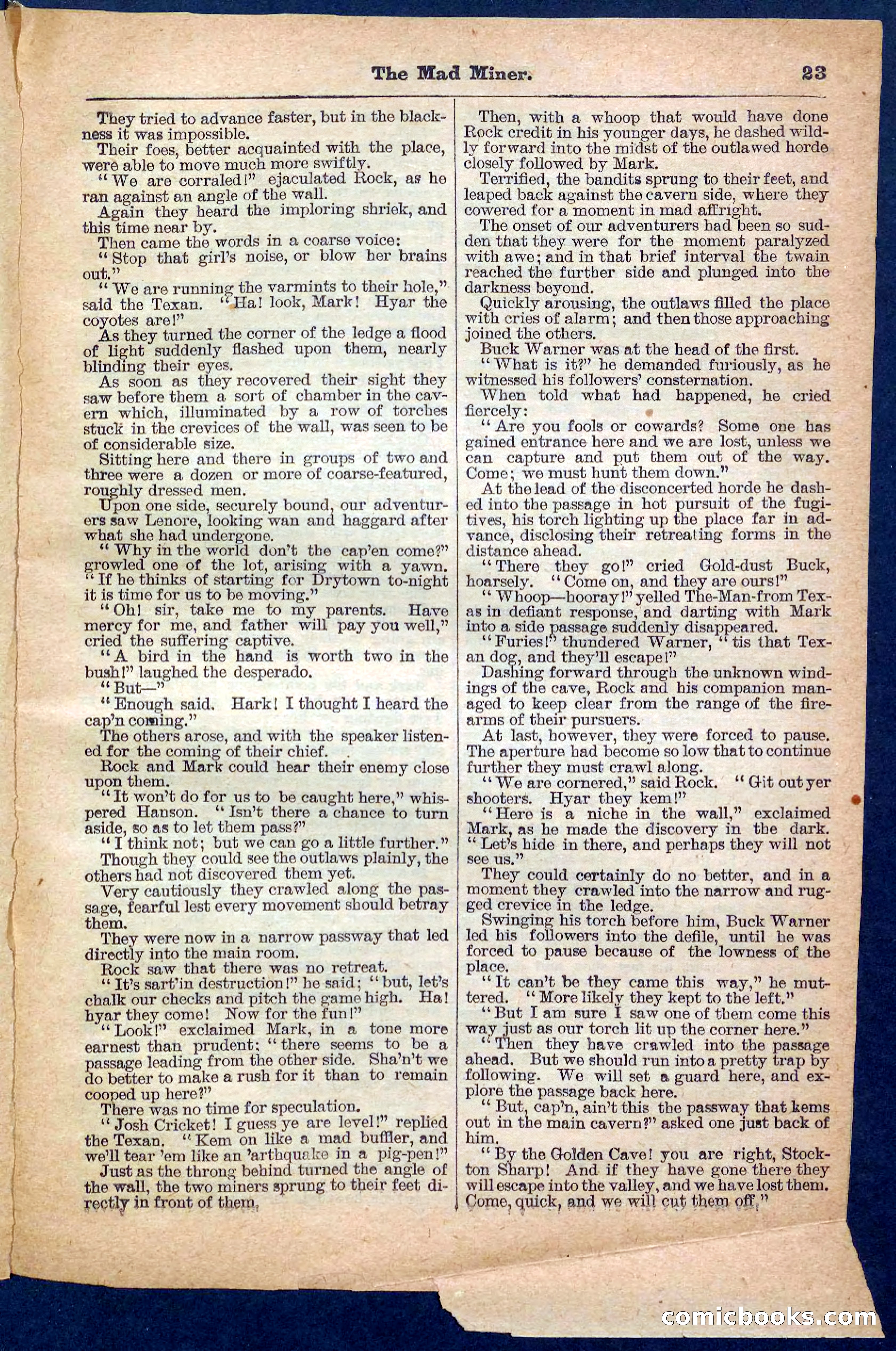 Beadle's Pocket Library, No. 150 — page 23 of 32