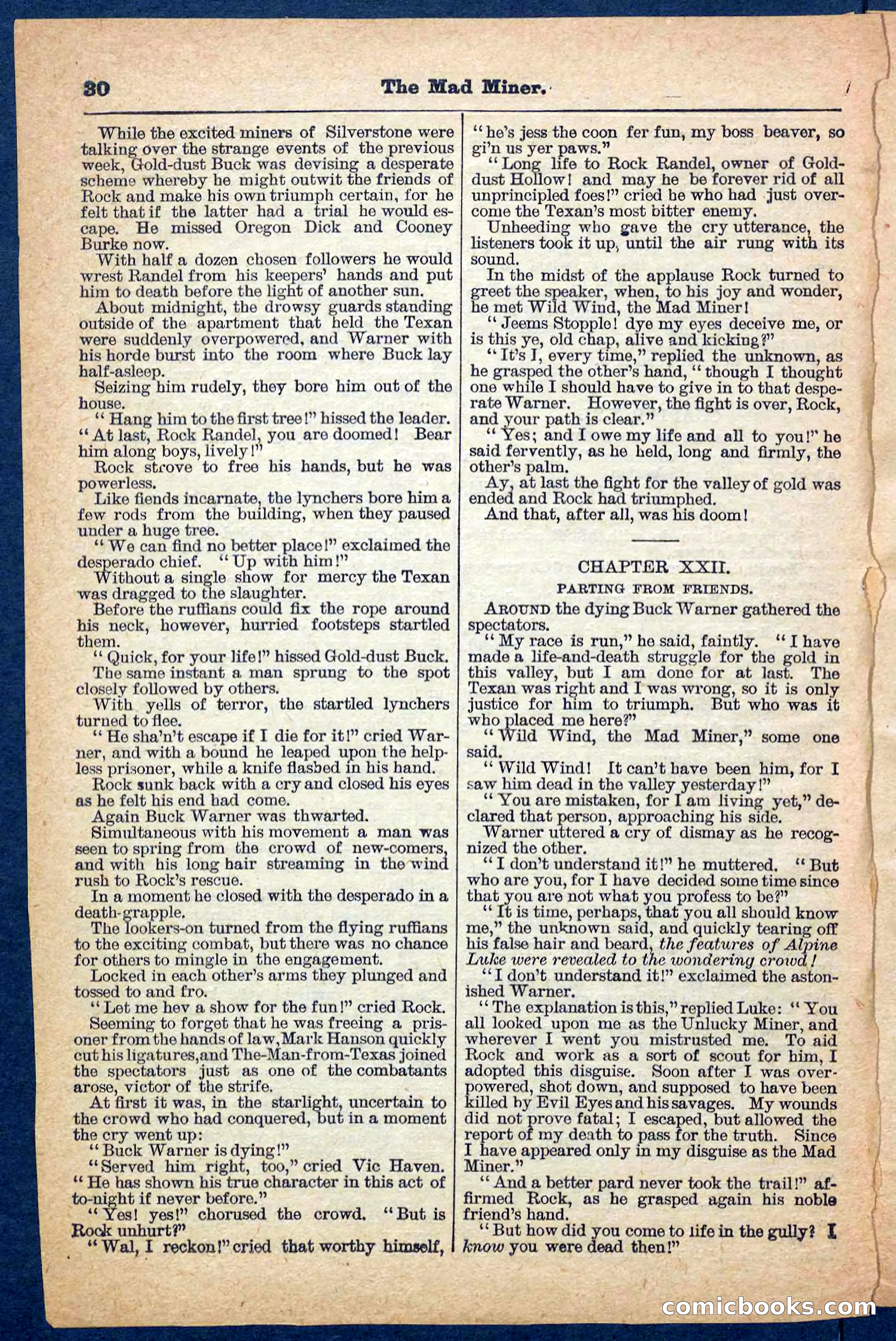 Beadle's Pocket Library, No. 150 — page 30 of 32