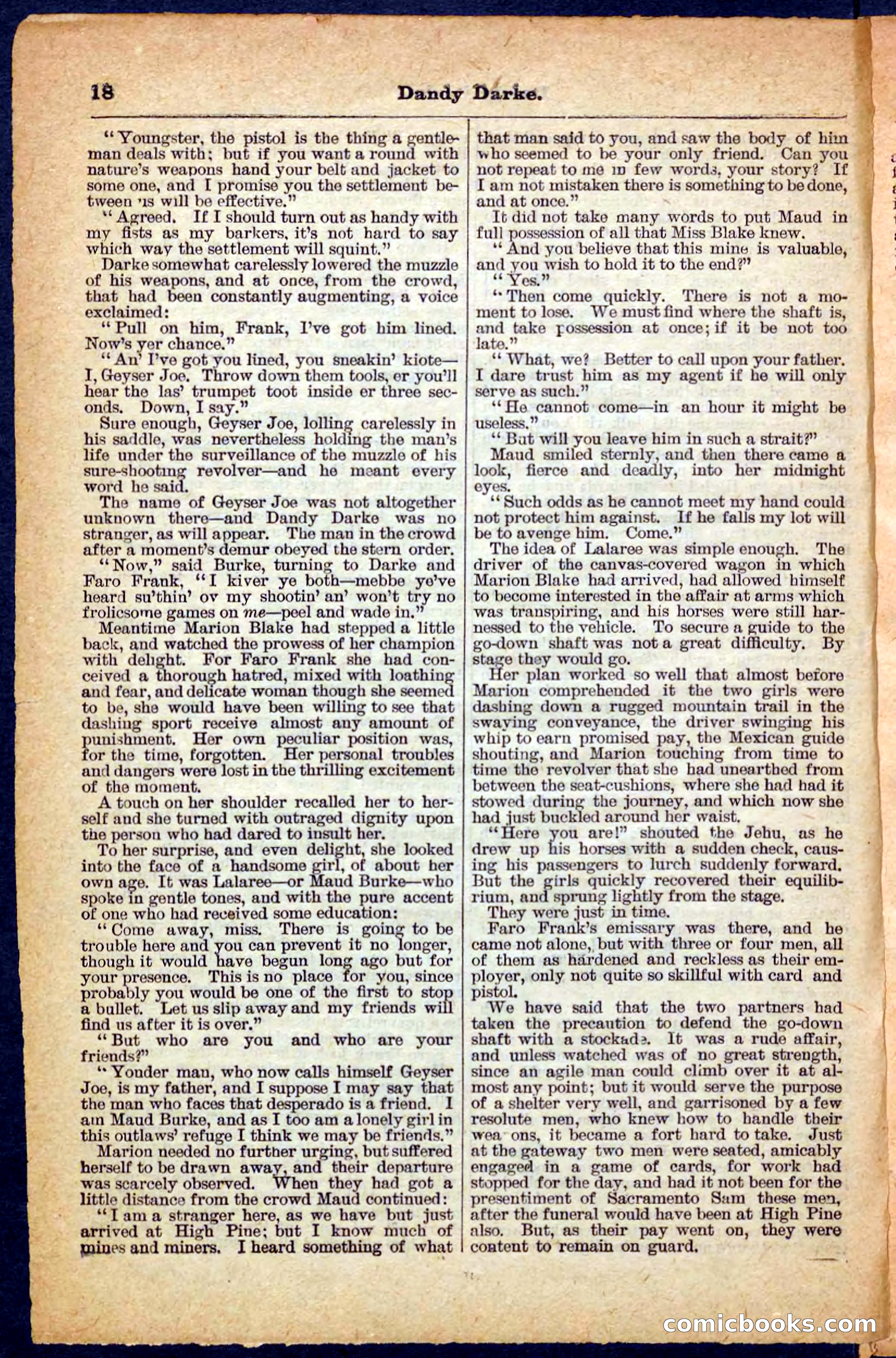 Beadle's Pocket Library No. 152 — page 18 of 32