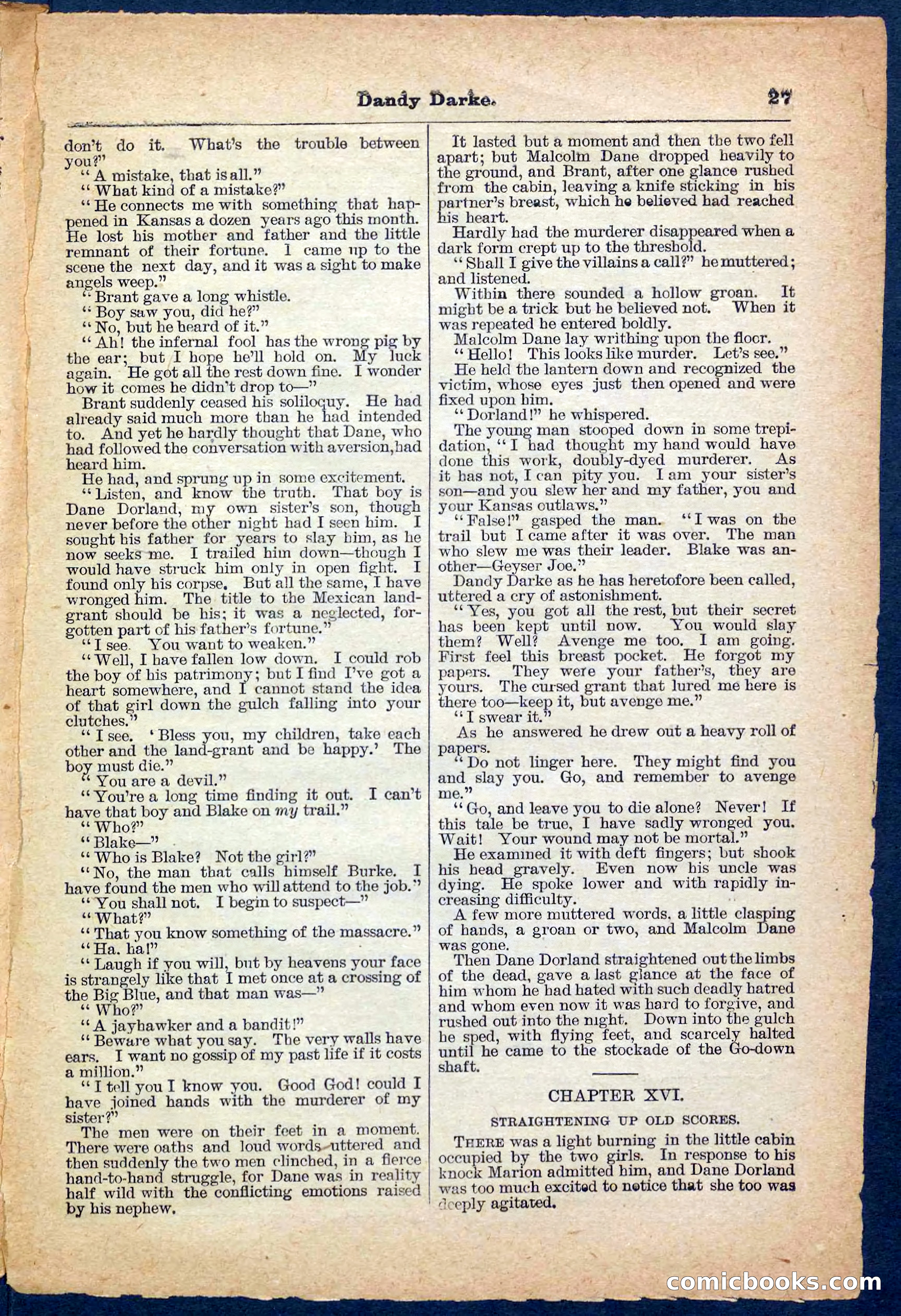Beadle's Pocket Library No. 152 — page 27 of 32