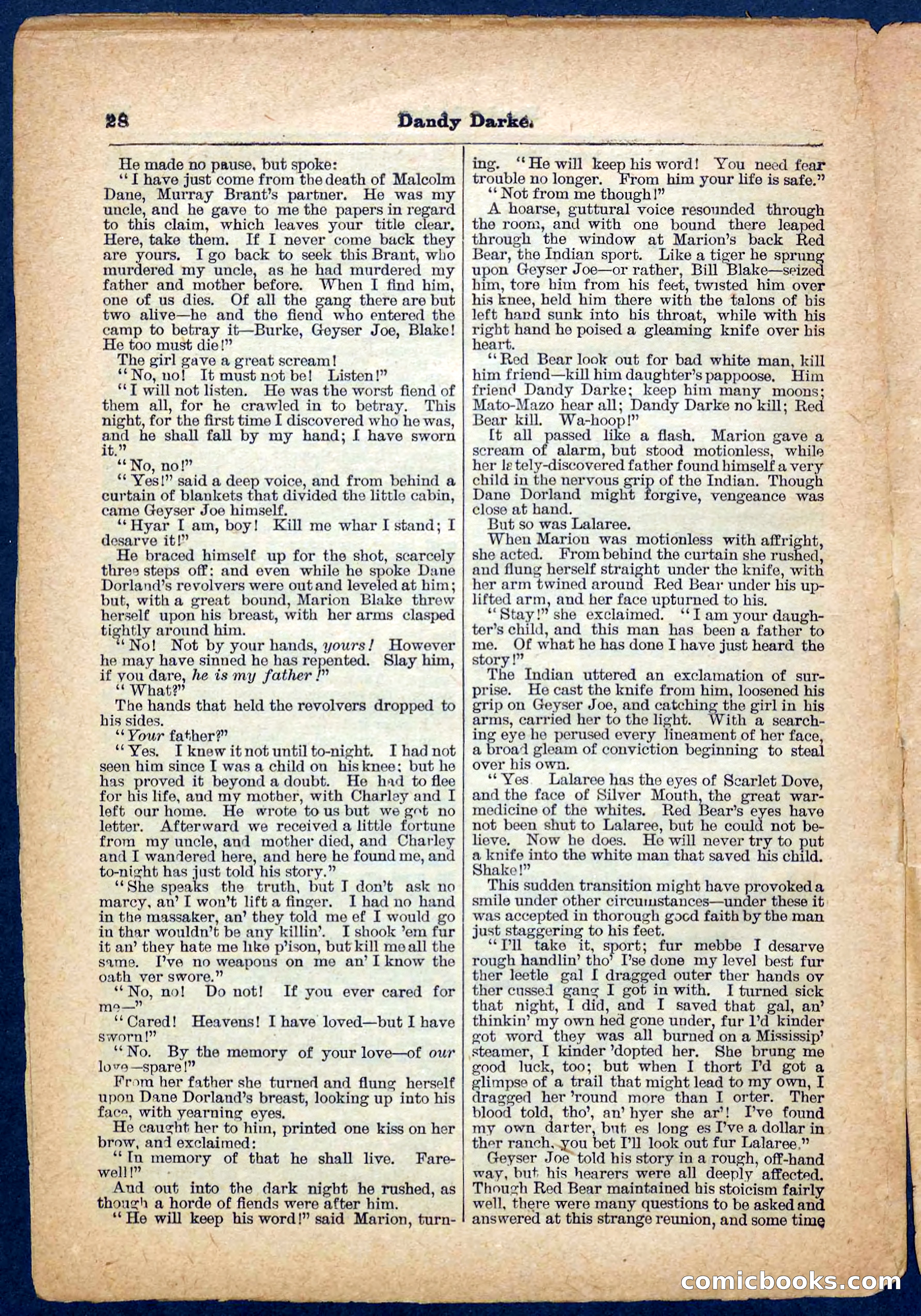 Beadle's Pocket Library No. 152 — page 28 of 32