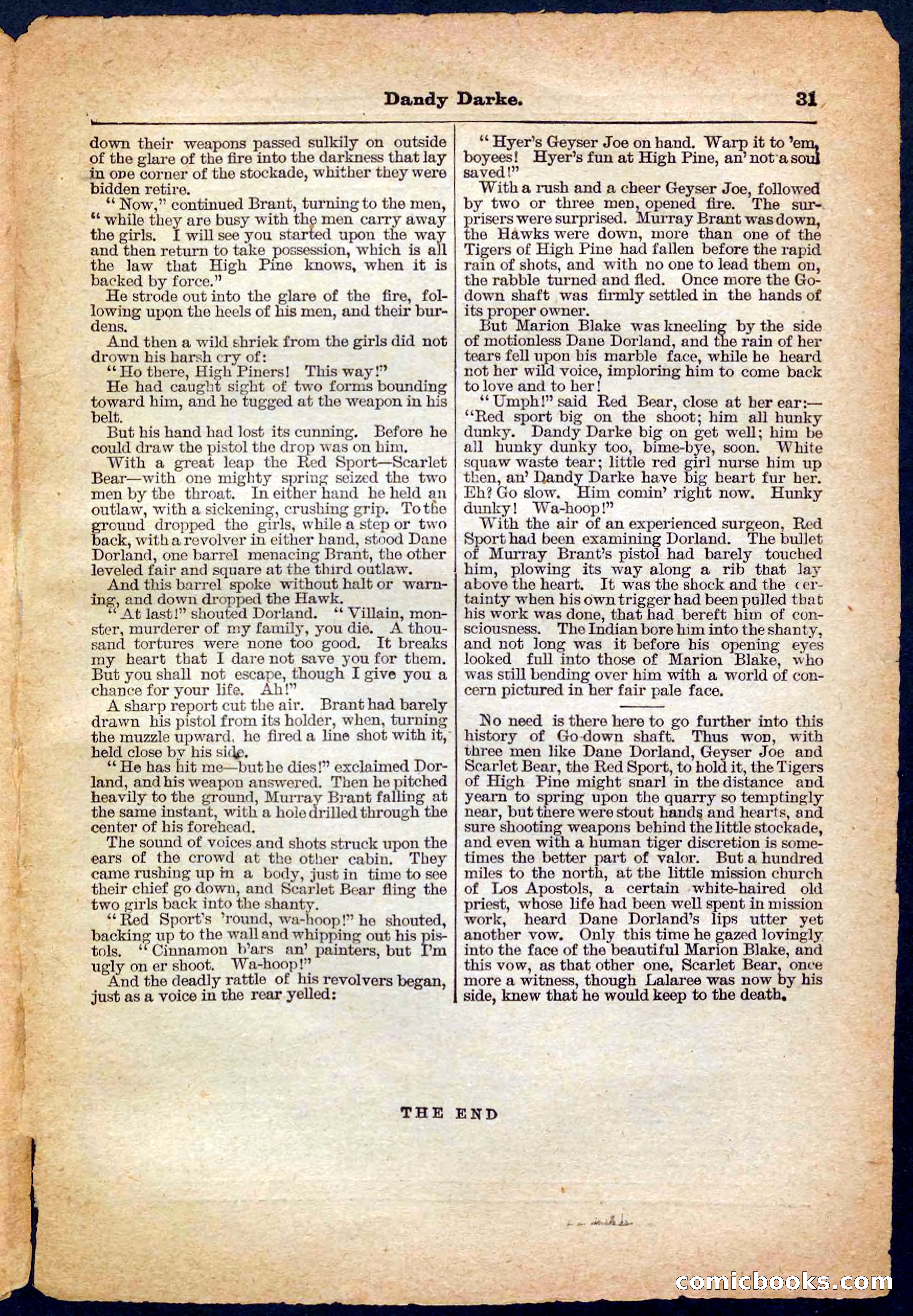 Beadle's Pocket Library No. 152 — page 31 of 32