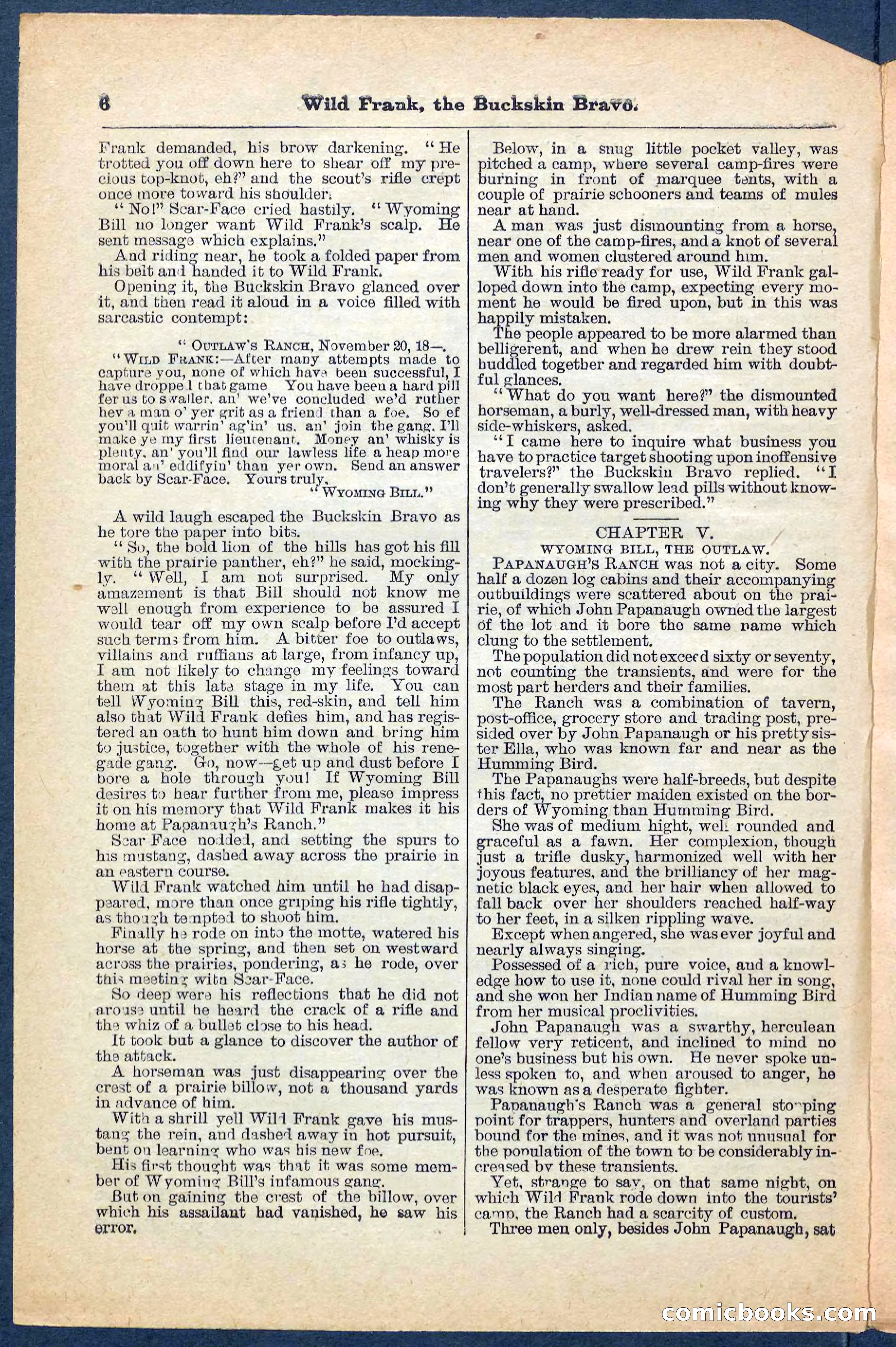 Beadle's Pocket Library No. 153 — page 6 of 32