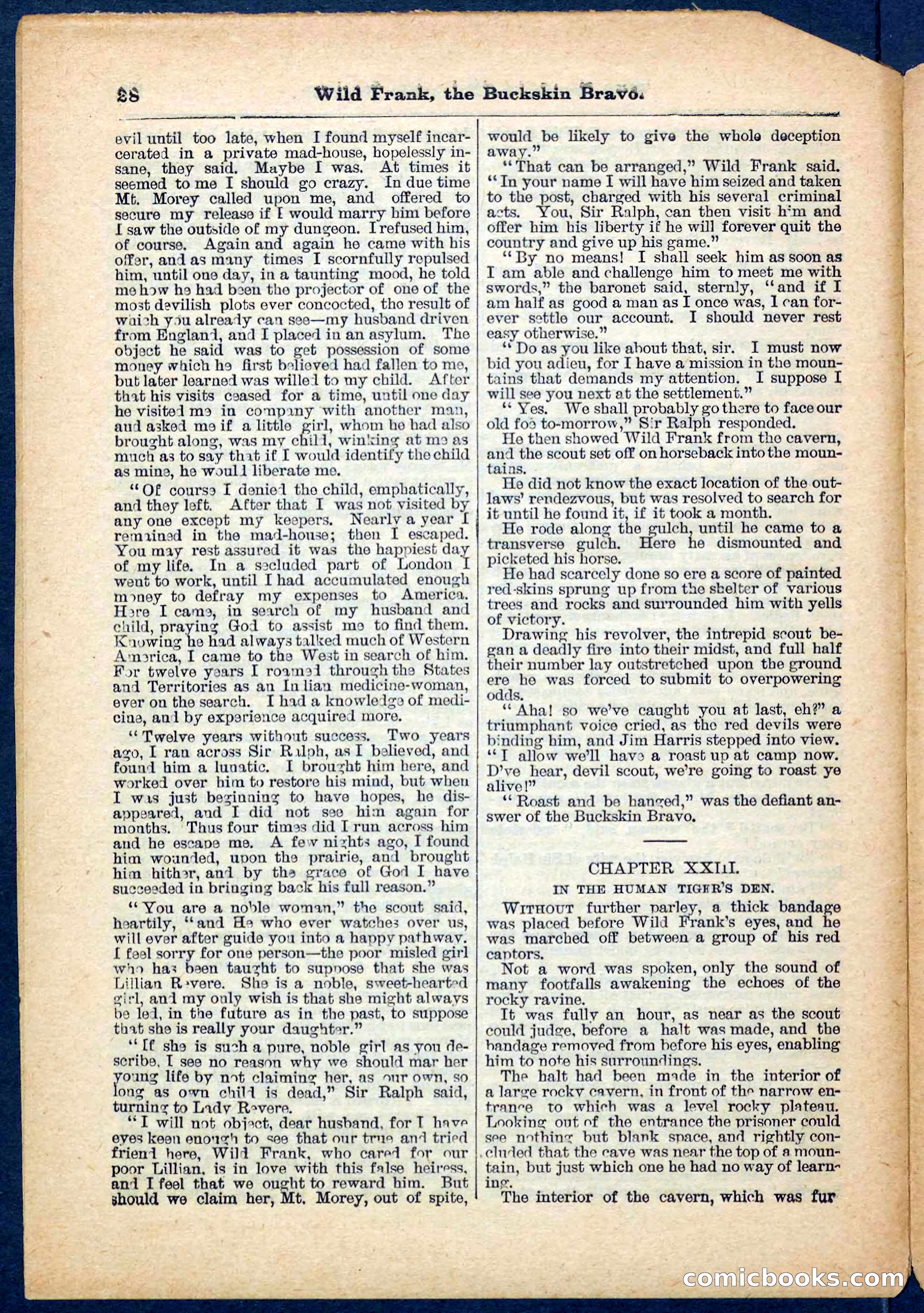 Beadle's Pocket Library No. 153 — page 28 of 32