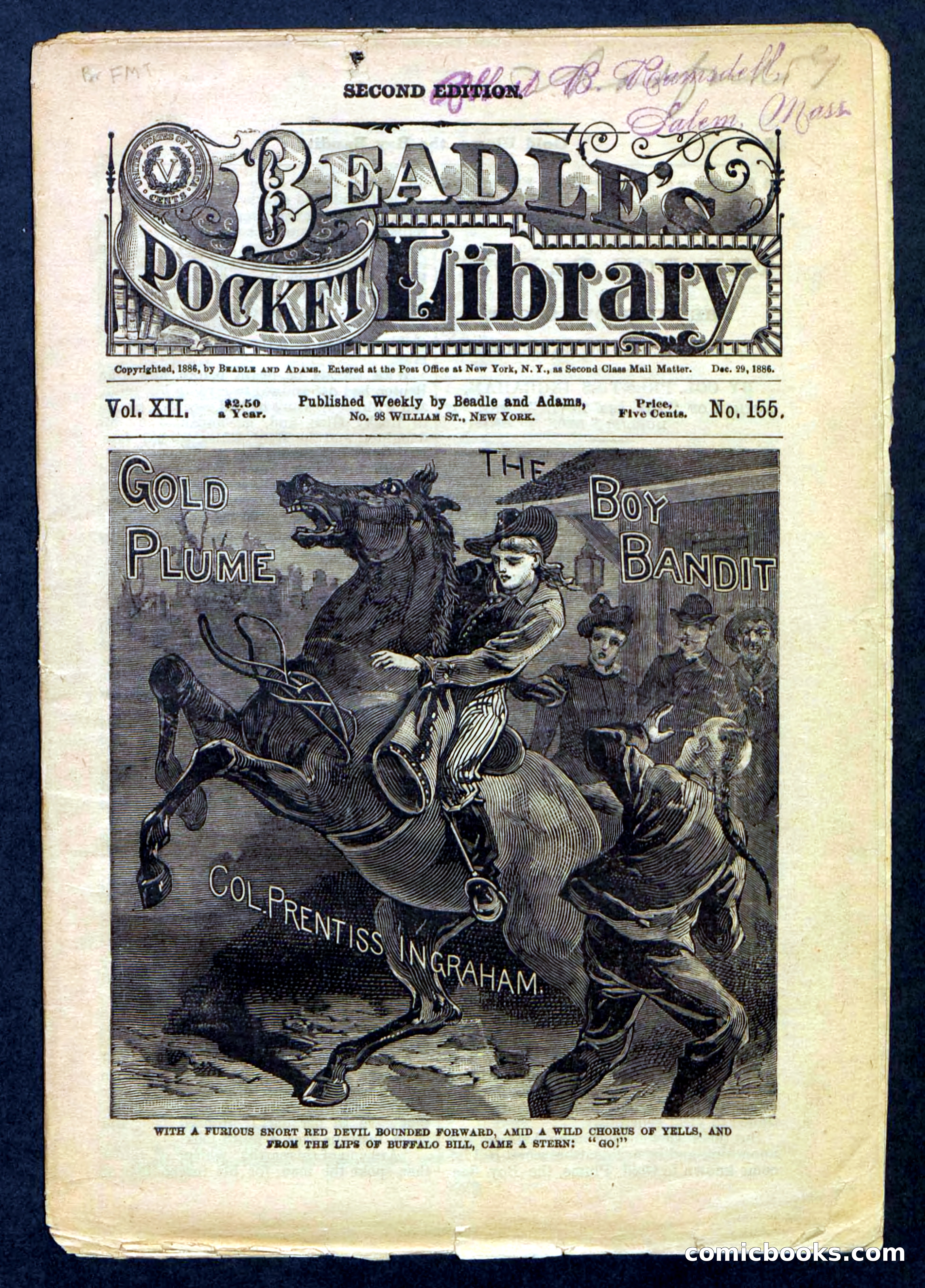 Beadle's Pocket Library No. 155 — page 1 of 32