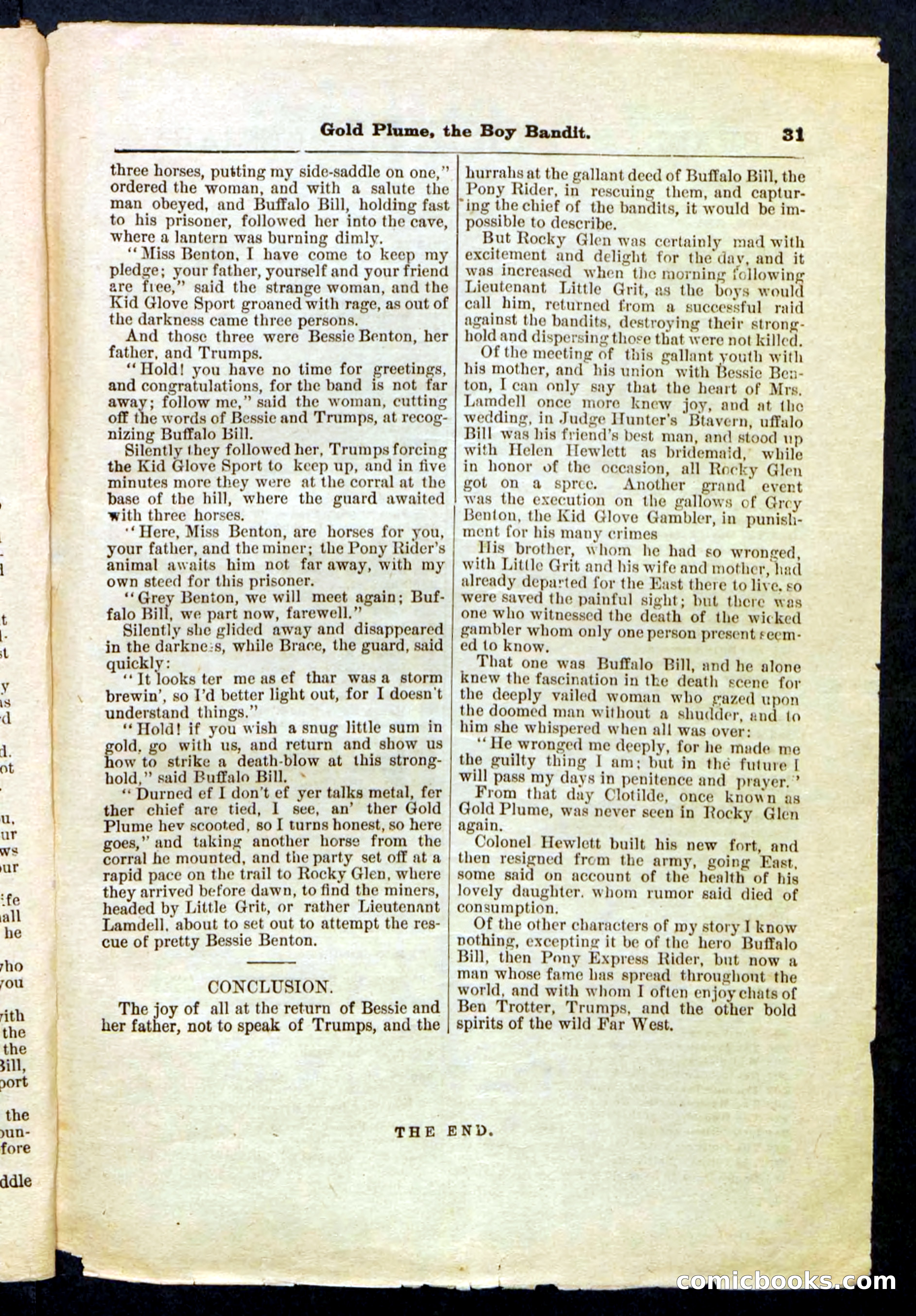 Beadle's Pocket Library No. 155 — page 31 of 32