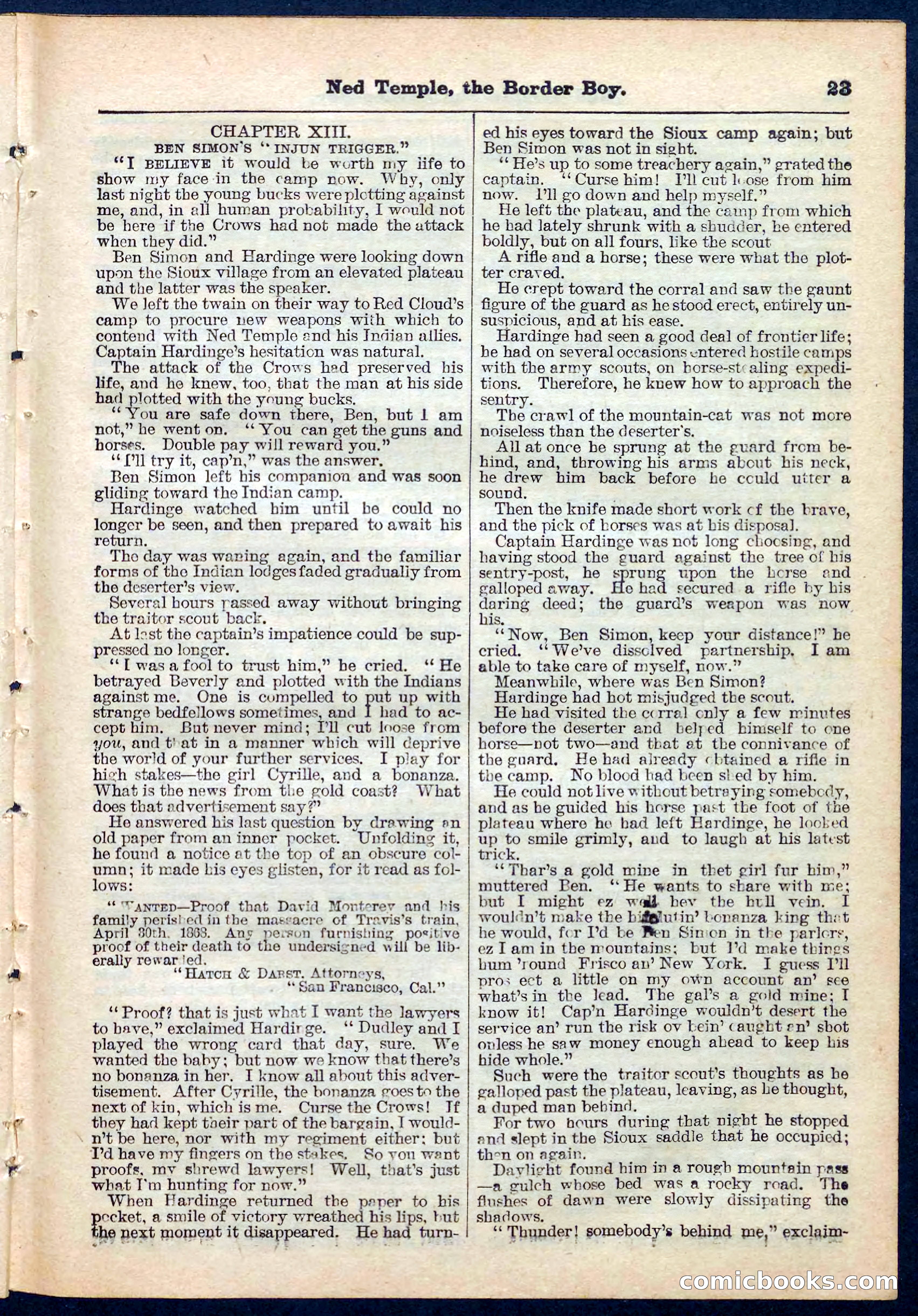 Beadle's Pocket Library No. 157 — page 23 of 32