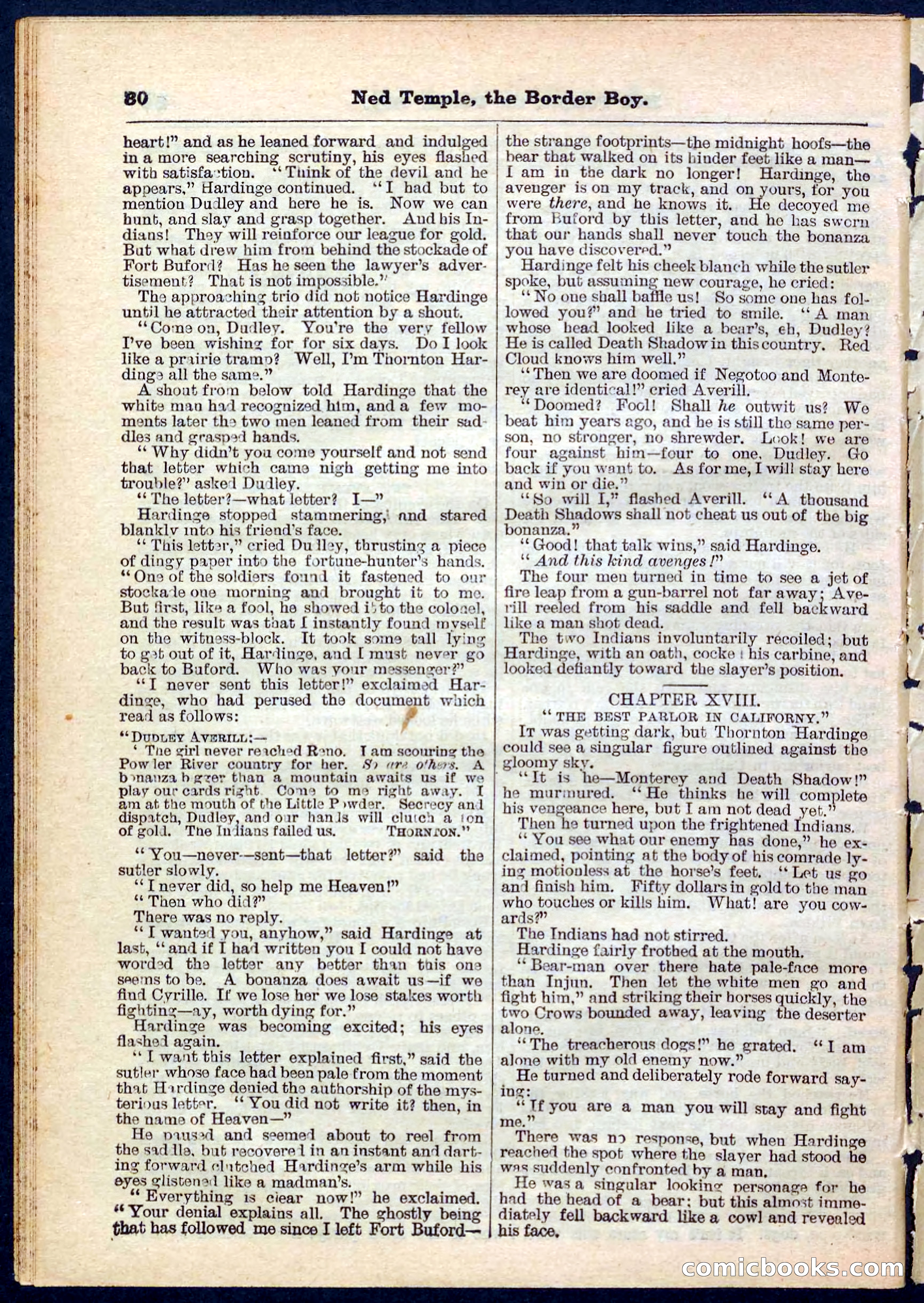 Beadle's Pocket Library No. 157 — page 30 of 32