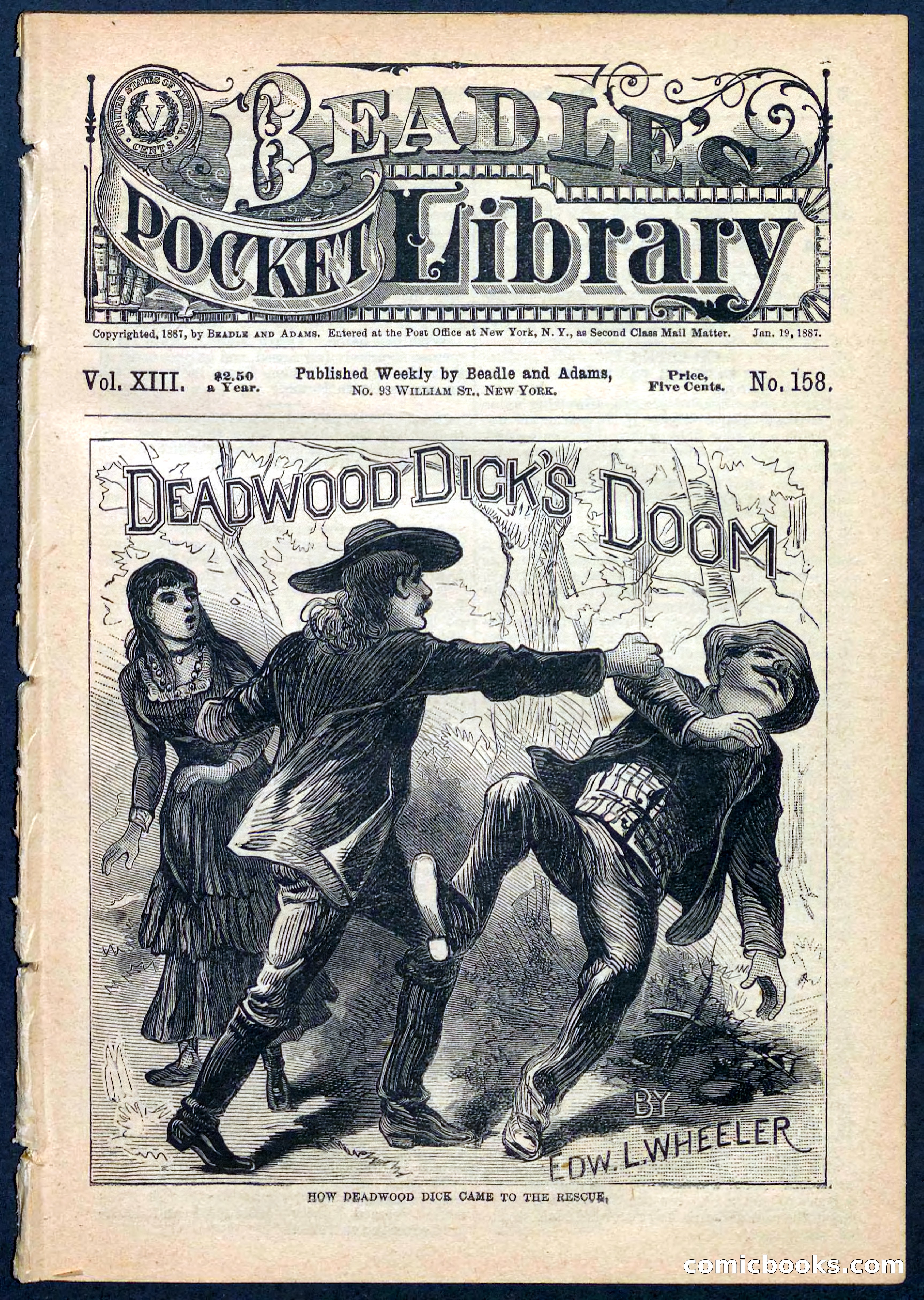 Beadle's Pocket Library No. 158 — page 1 of 32