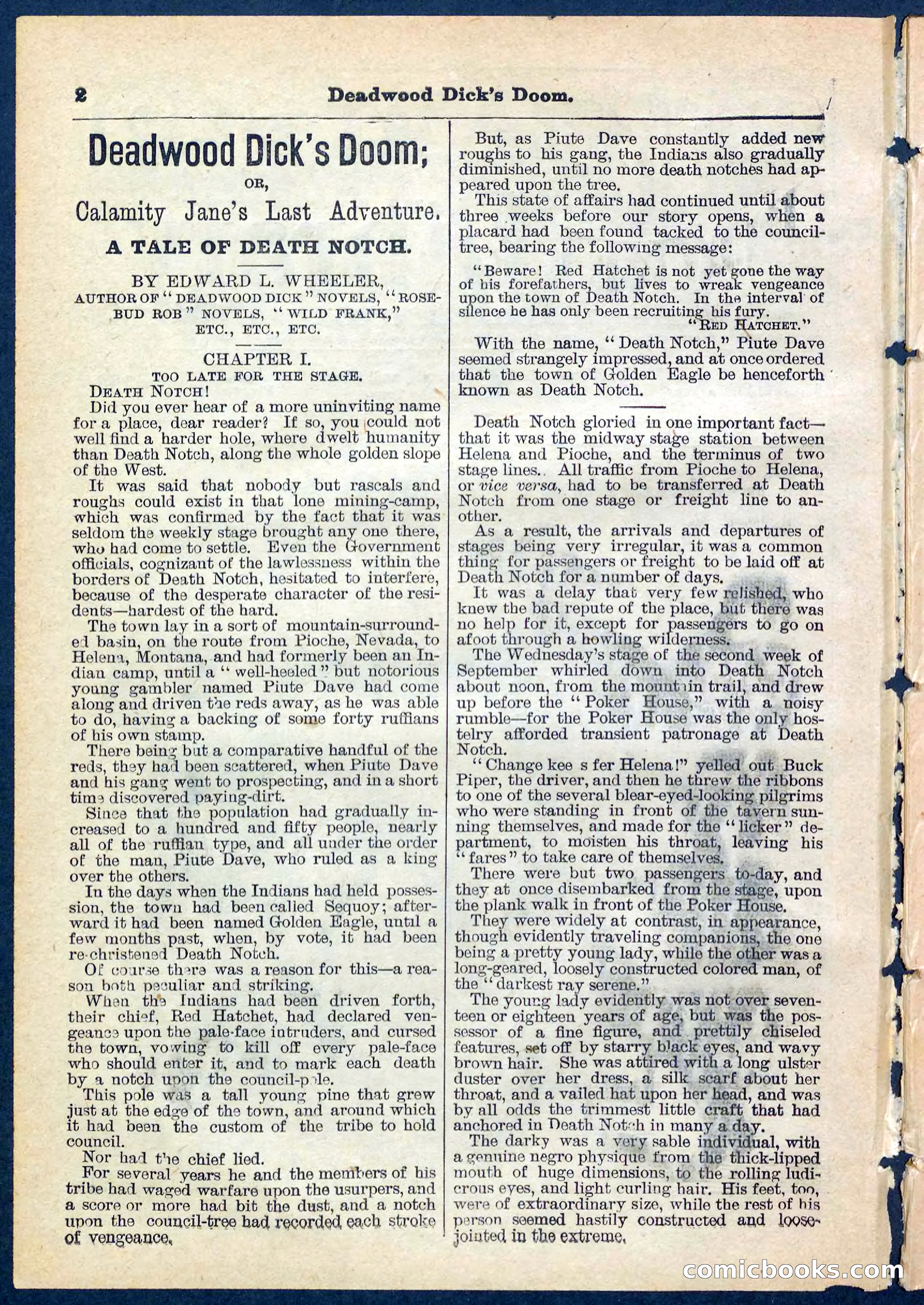 Beadle's Pocket Library No. 158 — page 2 of 32
