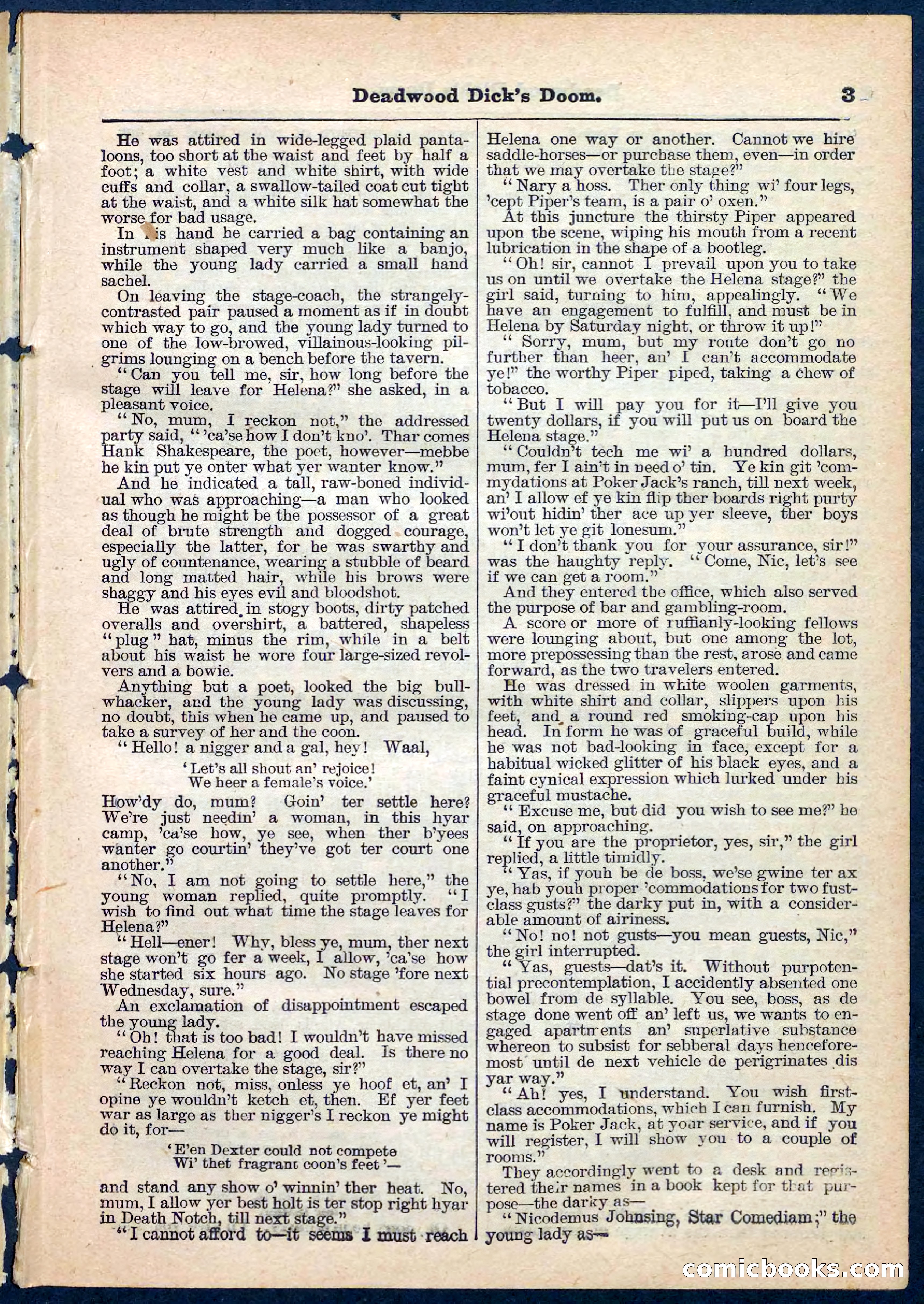 Beadle's Pocket Library No. 158 — page 3 of 32