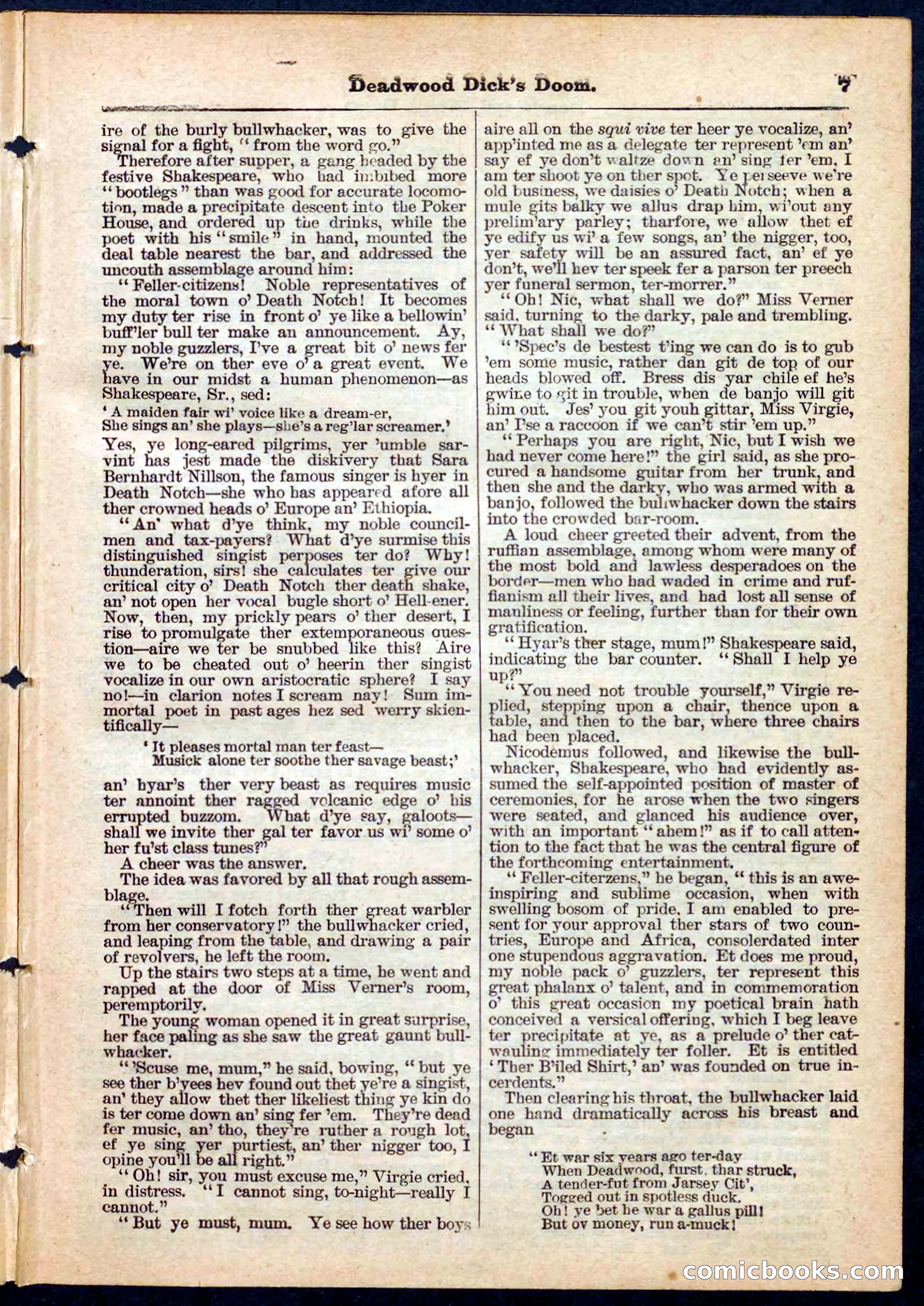 Beadle's Pocket Library No. 158 — page 7 of 32