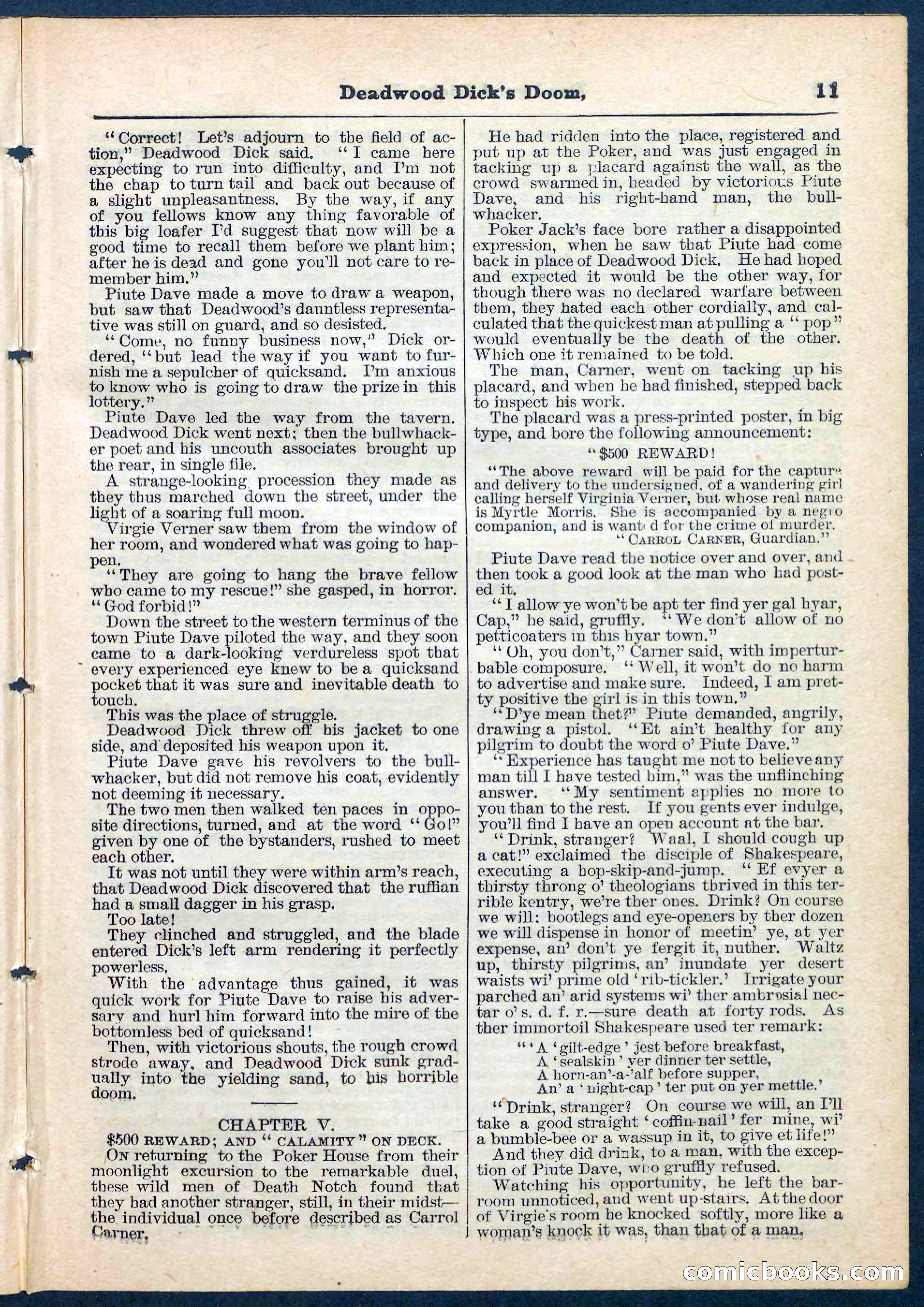 Beadle's Pocket Library No. 158 — page 11 of 32