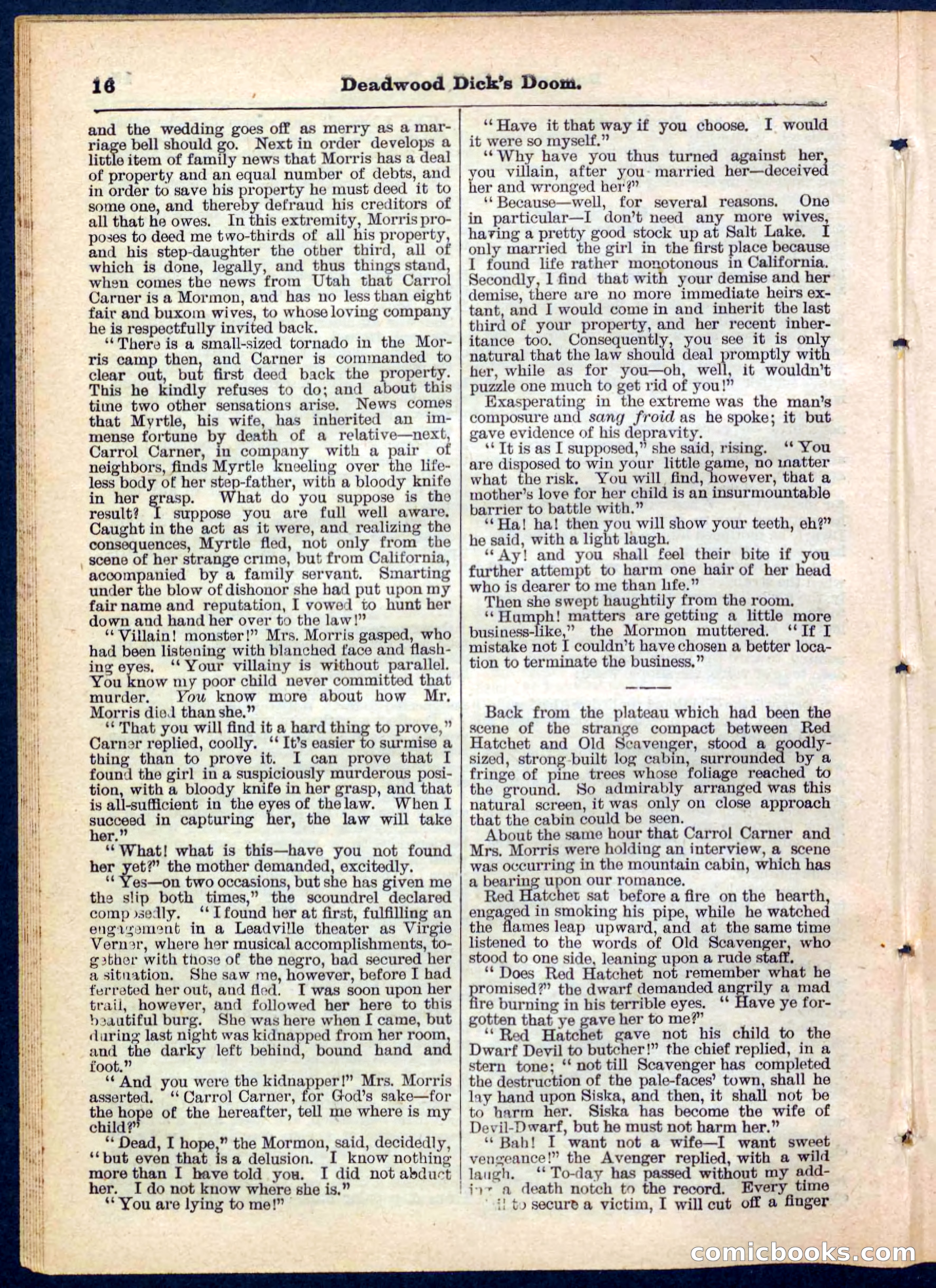 Beadle's Pocket Library No. 158 — page 16 of 32